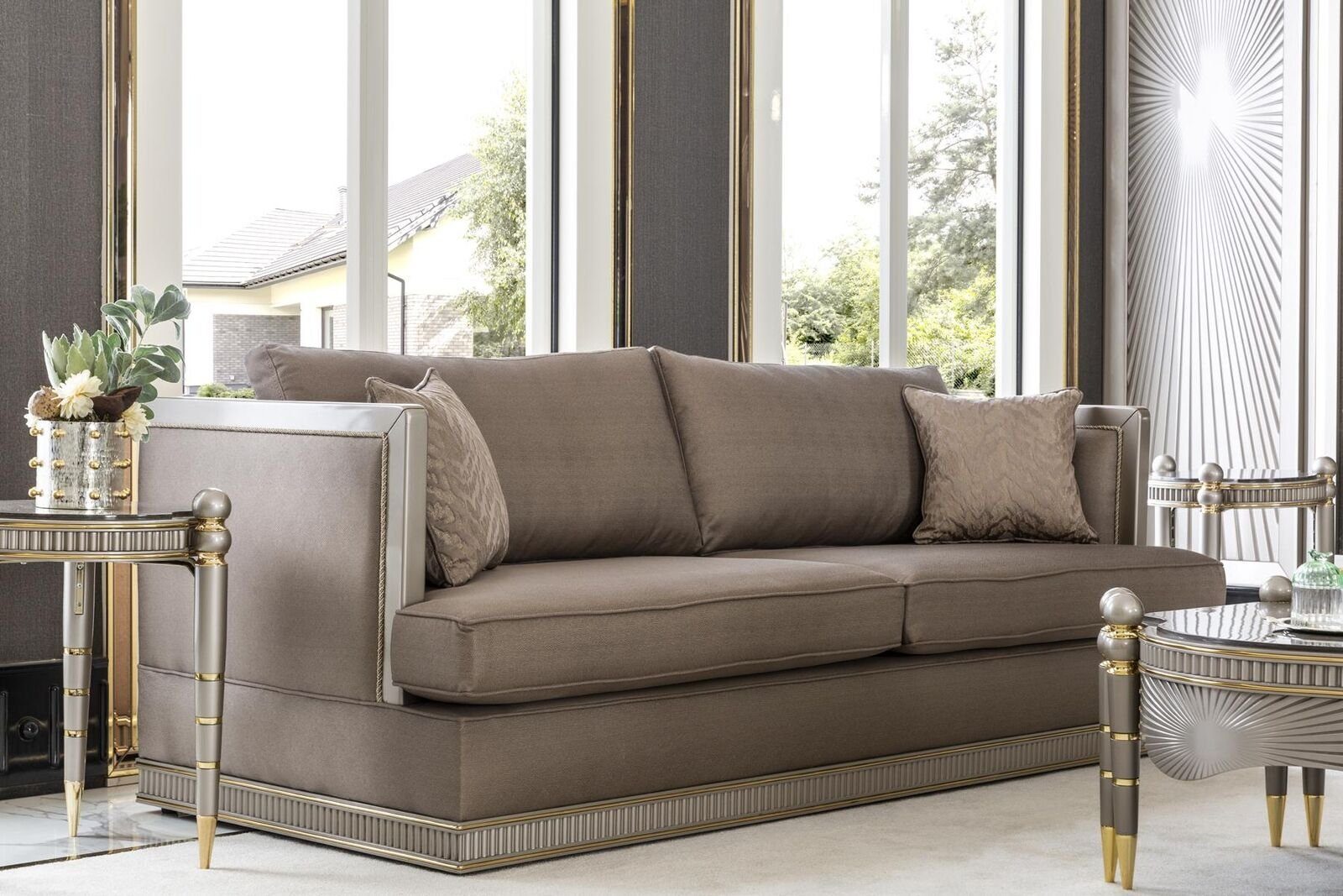 JVmoebel Sofa Luxus Big Couch Dreisitzer xxl Sofa Polster Möbel 260cm Design, Made in Europe