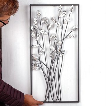 DESIGN DELIGHTS Wanddekoobjekt WAND DEKO "ZWEIGE", Metall, 62 cm, Wandbild
