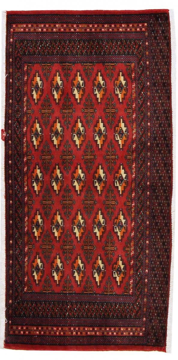 Orientteppich Turkaman 61x121 Handgeknüpfter Orientteppich / Perserteppich Läufer, Nain Trading, rechteckig, Höhe: 6 mm