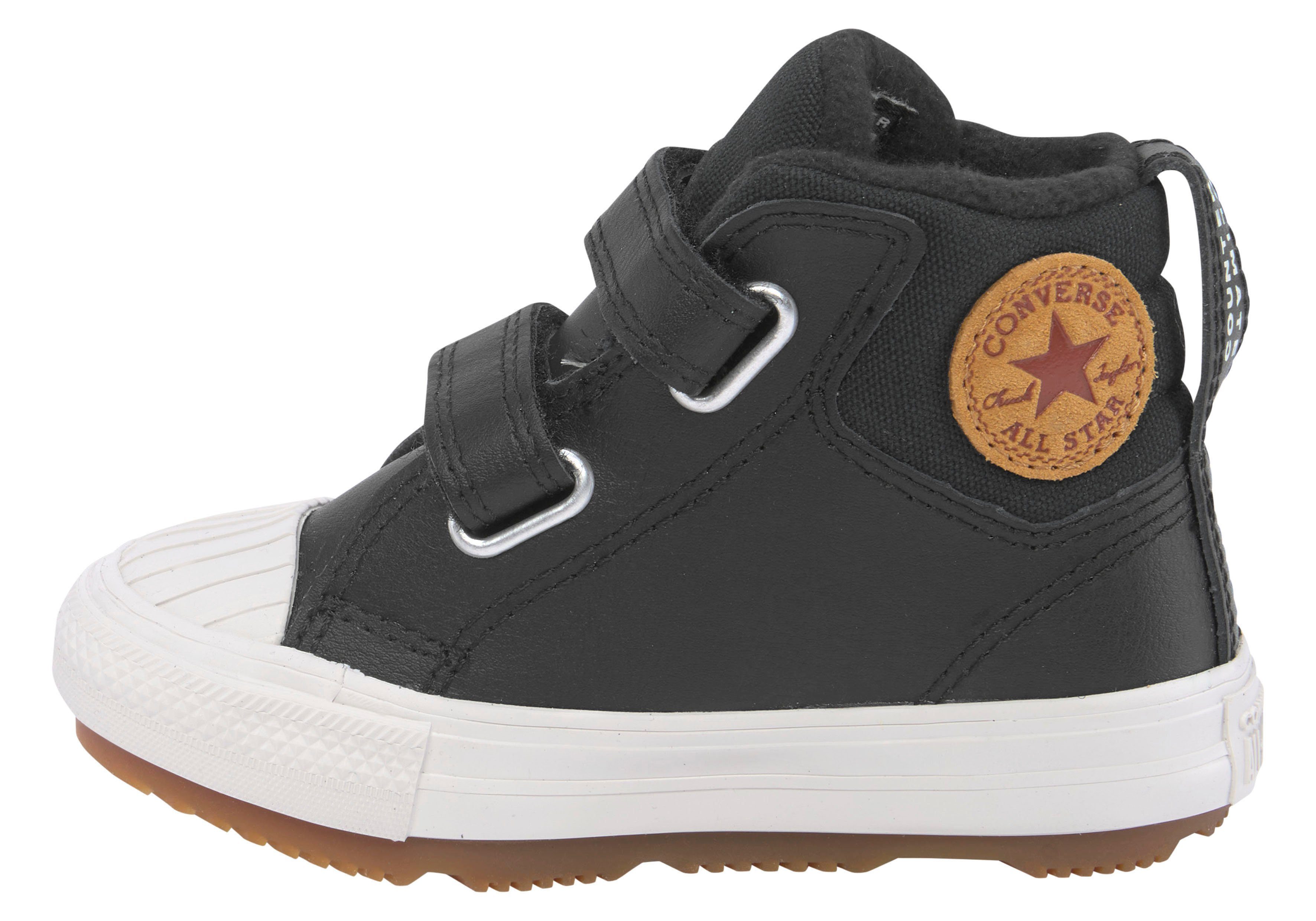 Converse CHUCK TAYLOR ALL STAR mit BOOT LEATHER 2V schwarz Klettverschluss Sneakerboots BERKSHIRE