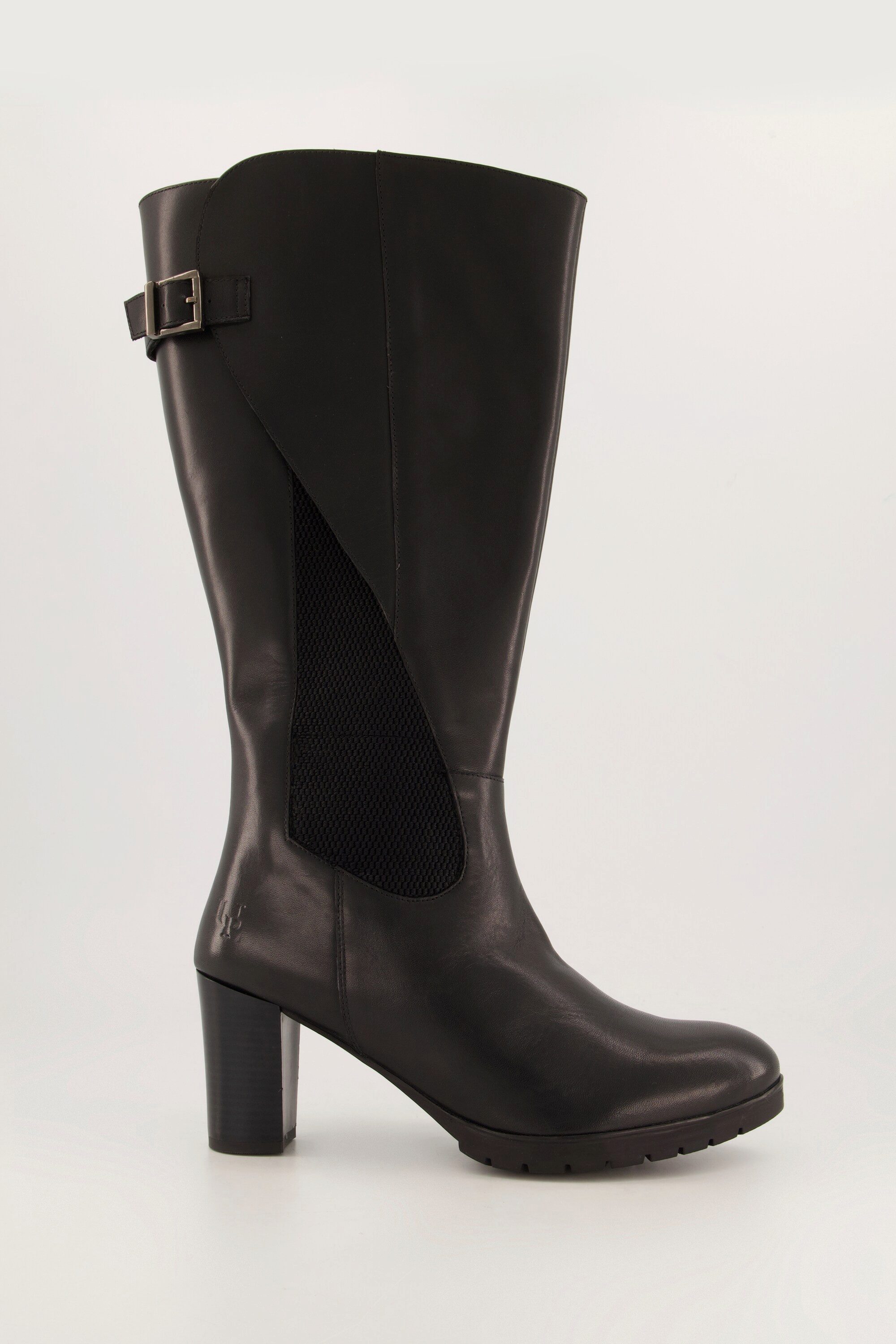 Ulla Popken Lederstiefel XXL-Schaft Wechselfußbett Weite H Stiefel günstig online kaufen
