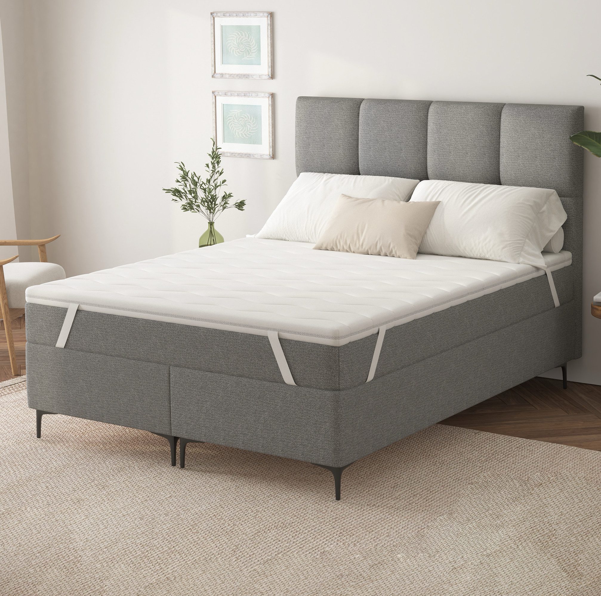 EVAN BROWNS, Topper EVAN BROWNS® Matratzentopper UNO, 5 cm hoch, Polyurethaneschaum