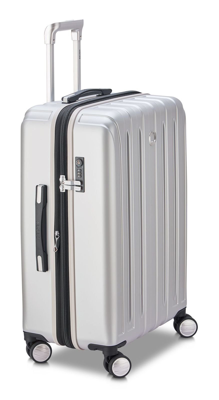 Rollen Hartschalen-Trolley Titanium, Delsey Silver 4