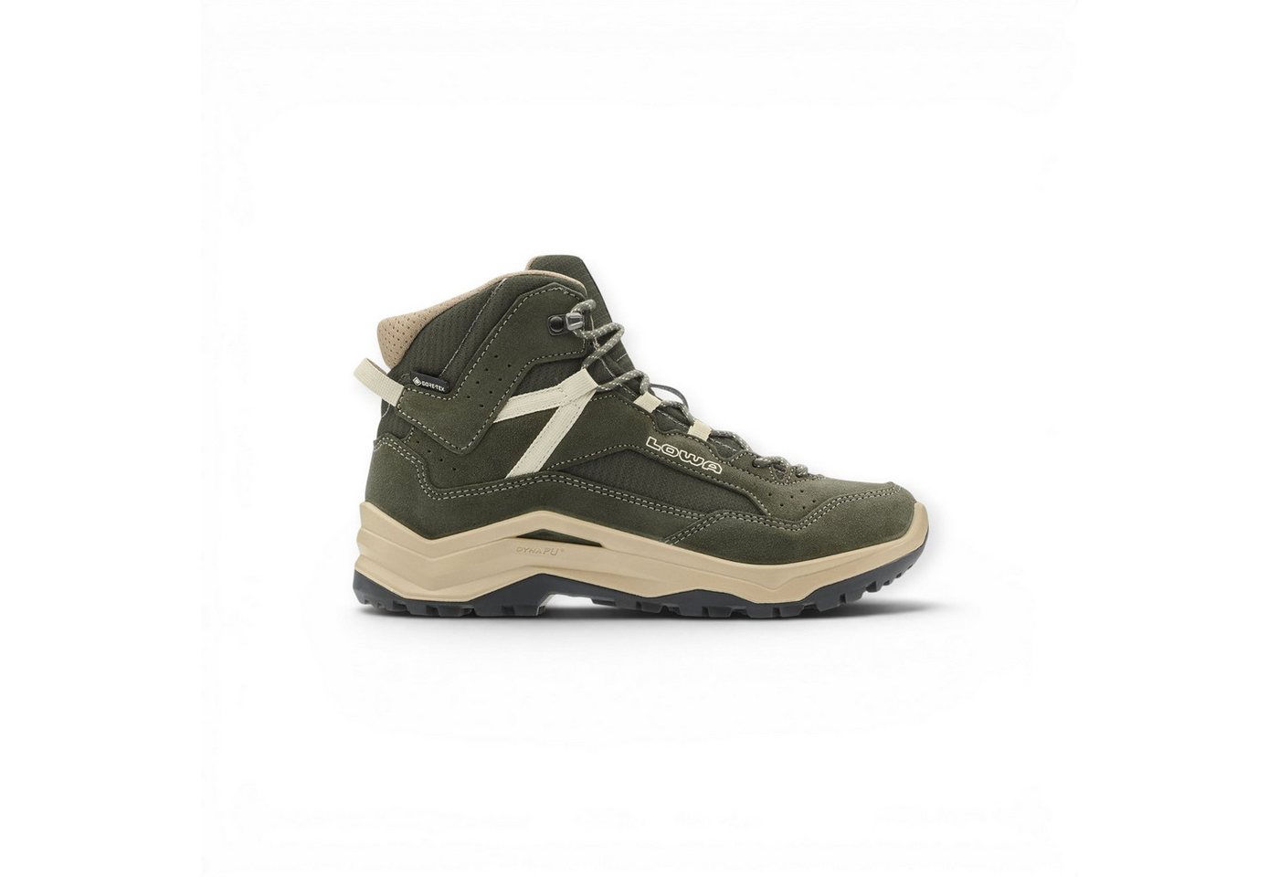 Lowa Ventierra QC GTX (Veloursleder/Textil, wasserdicht) olivgrün/beige Wanderschuh