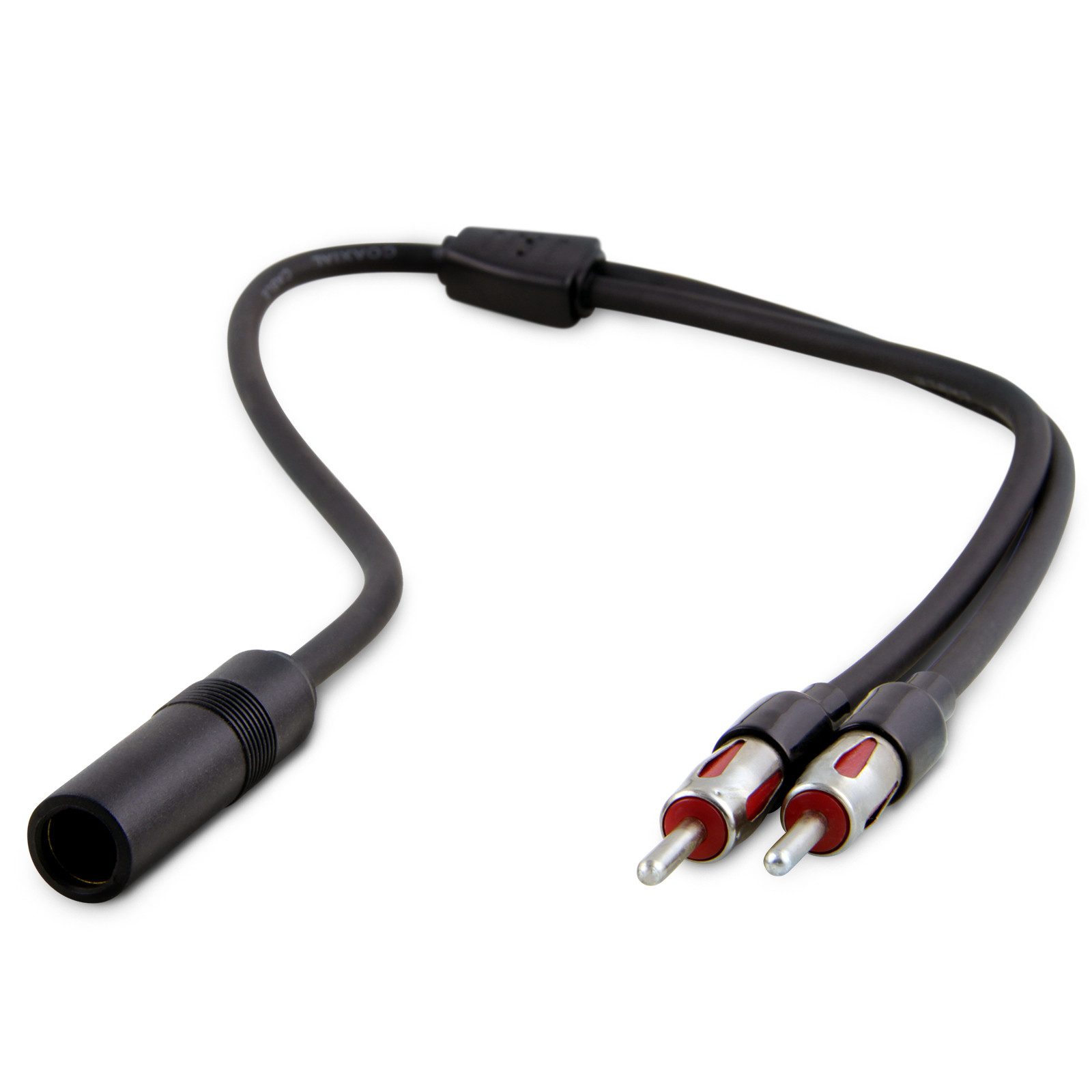 Y-Adapter Antenne Verteiler Splitter Kabel DIN ISO Buchse auf 2x DIN Stabantenne
