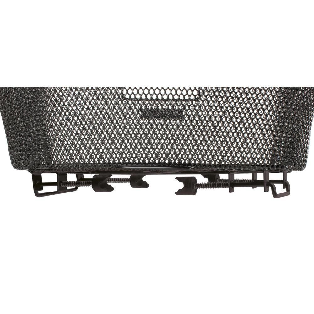 M-Wave Fahrradkorb M-WAVE BA-RM Clamp W Gepäckträgerkorb - Stahlkorb hinten, schwarz, mit