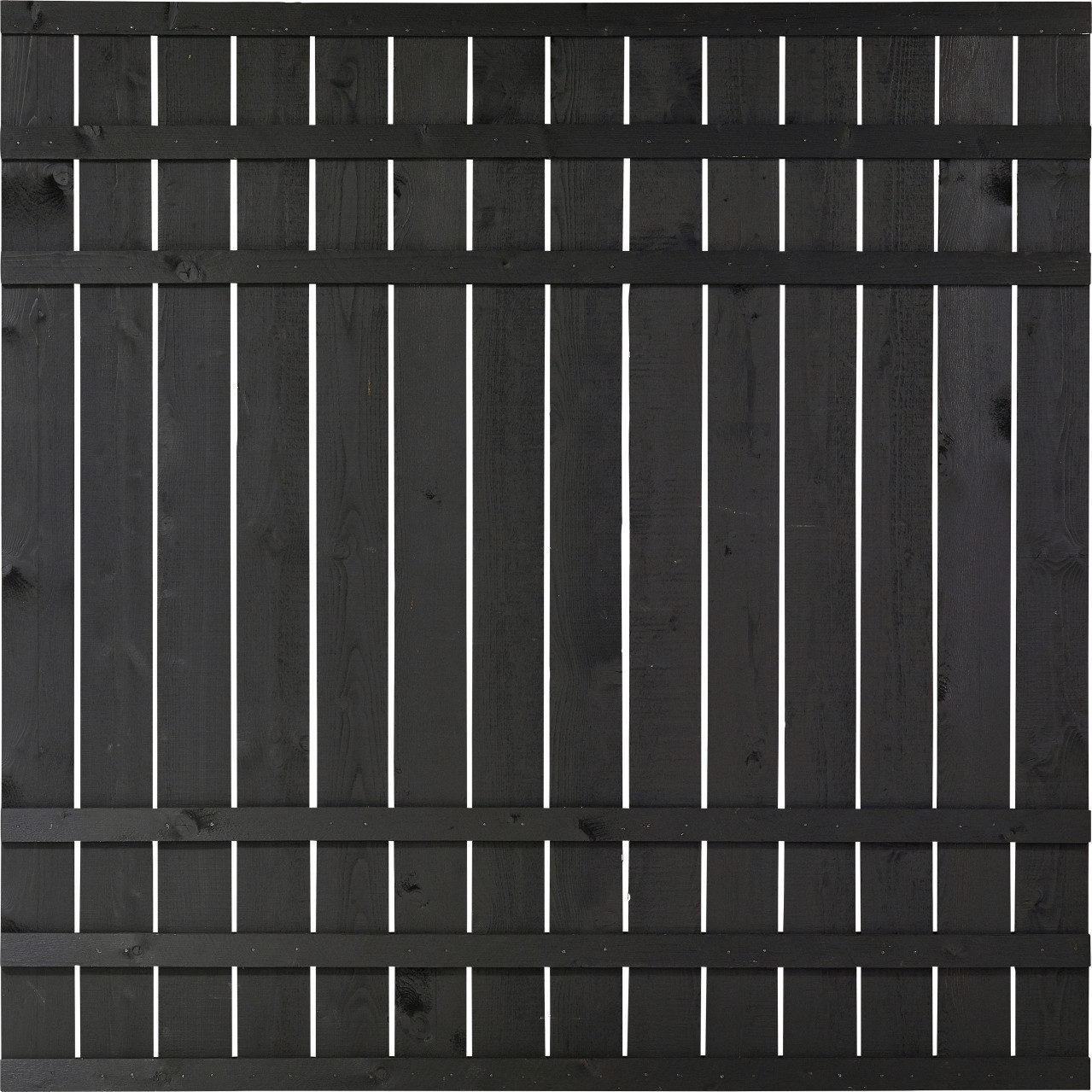 PLUS Gartenzaun Plus Zaunelement Rustik 180 x 180 cm schwarz