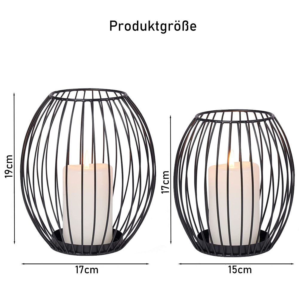 zggzerg Kerzenständer Kerzenständer,2 Stück Metall Laterne Kerzenständer,Kr günstig online kaufen