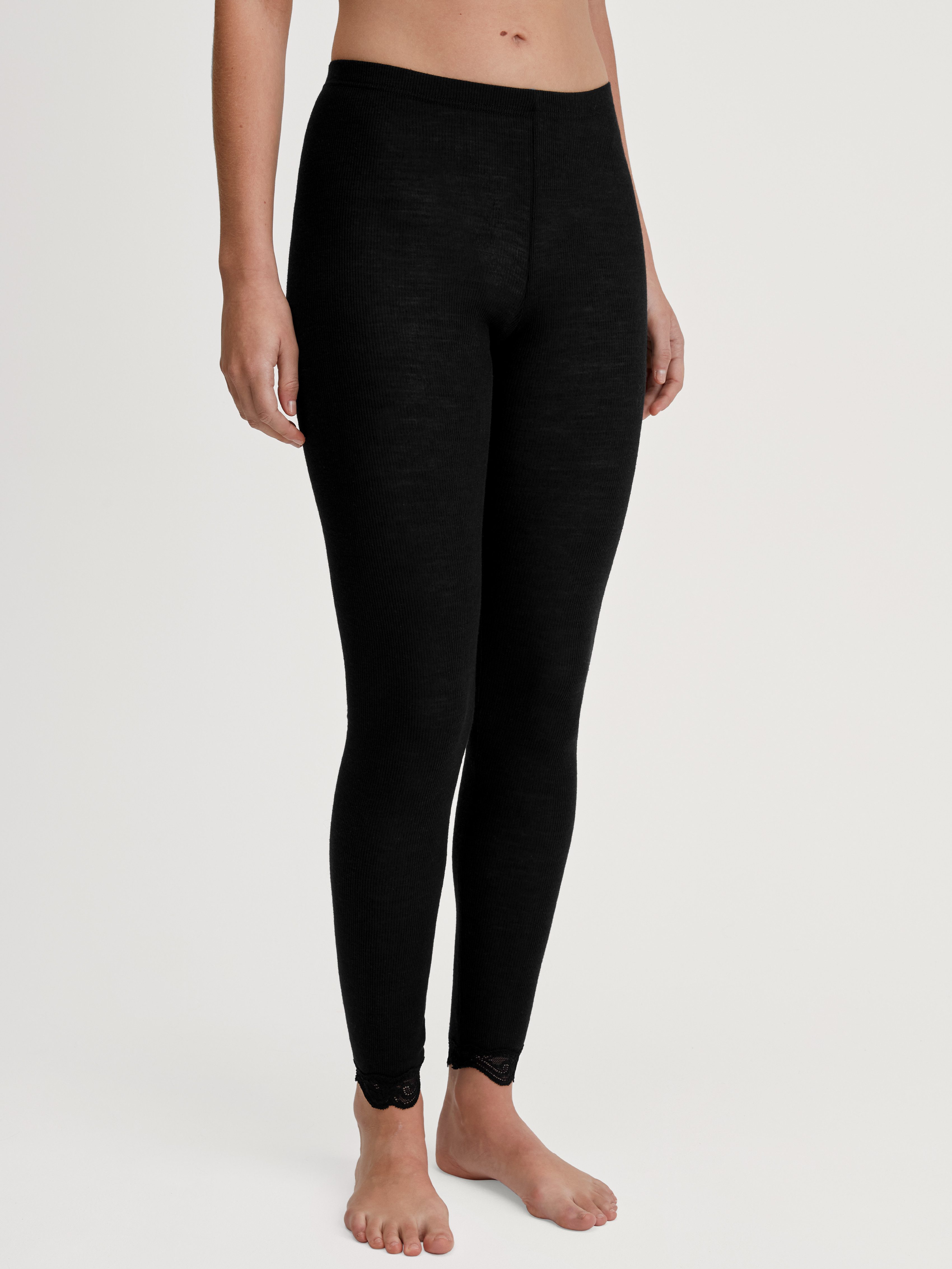 CALIDA Leggings Richesse Lace Spitzen-Details, elastisch, Feinripp-Qualität günstig online kaufen