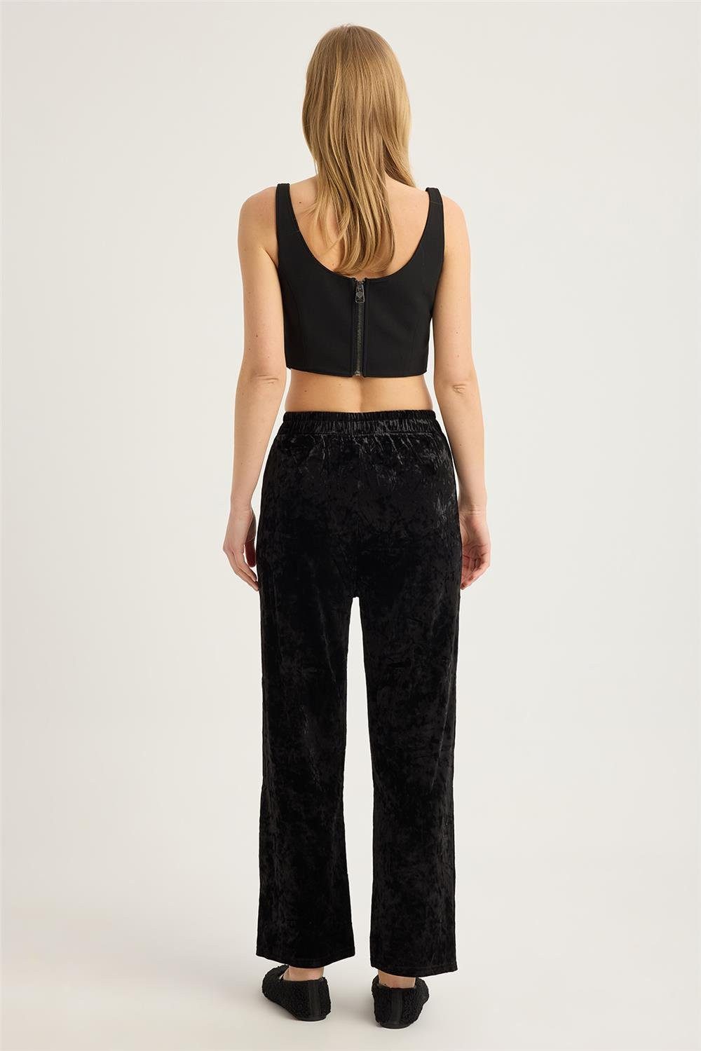 HomeStore Bequeme Jeans zerknitterte Samthose