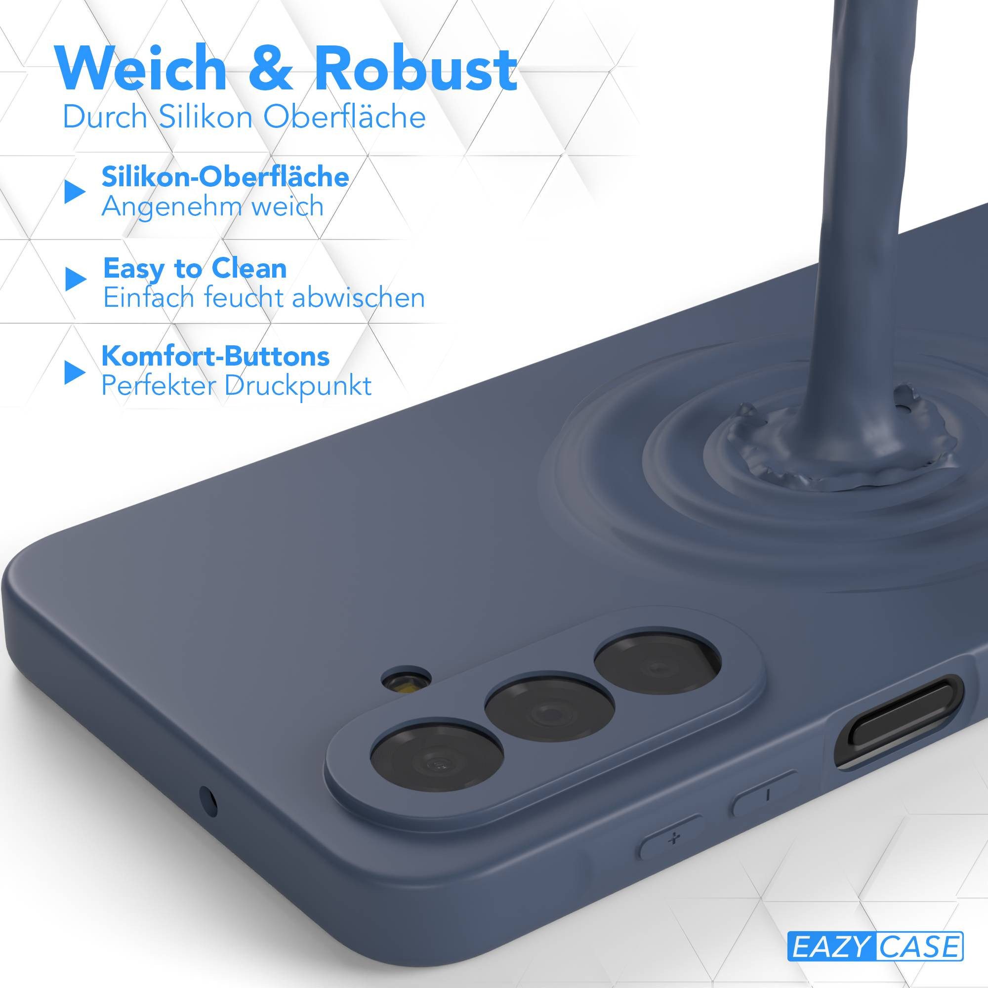 EAZY CASE Handyhülle MagSafe Silikon für Samsung Galaxy A17 6,7 Zoll, Softcase mit MagSafe mattierte Silikonhülle Back Cover Petrol – Bild 5 von 5