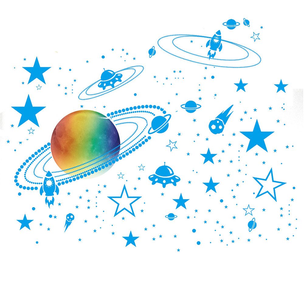 Coonoor Wandsticker Leuchtsterne Aufkleber Kinderzimmer, fluoreszierende Wa günstig online kaufen