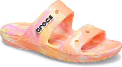Crocs »Classic Crocs Marbled Sandal« Pantolette mit Batikmuster