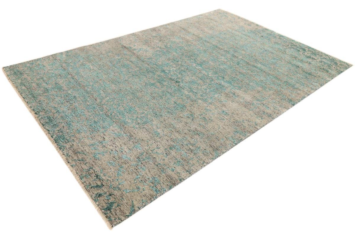 Orientteppich rechteckig, Designteppich, 201x303 Handgeknüpfter Nain Trading, Sindhi Moderner mm / Höhe: Orientteppich 12
