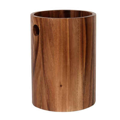 houseproud Kosmetikeimer Timber Craft Abfallbehälter, rund
