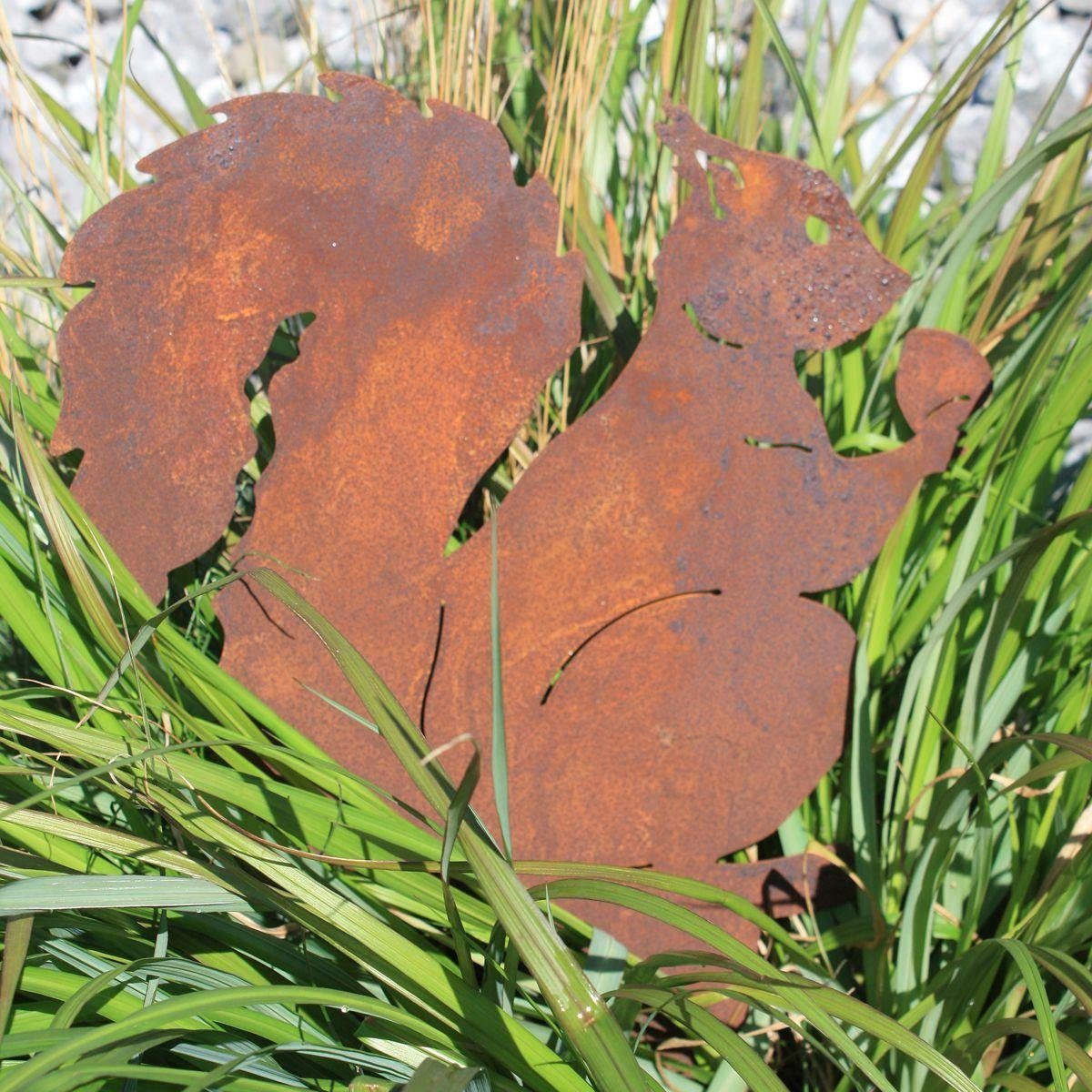 Gartenfigur Rost-Eichhörnchen (Stück) Stecker, 440s 440s