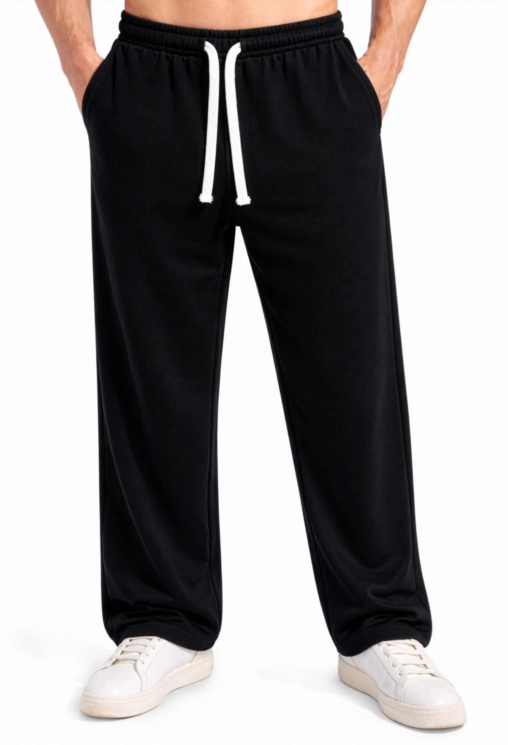 Smilodox Jogginghose Kaleo, Jogger Oversized mit Tunnelzug, elastischem Bund und Logo Praktische Seitentaschen Komfortable Passform Gym Freizeit