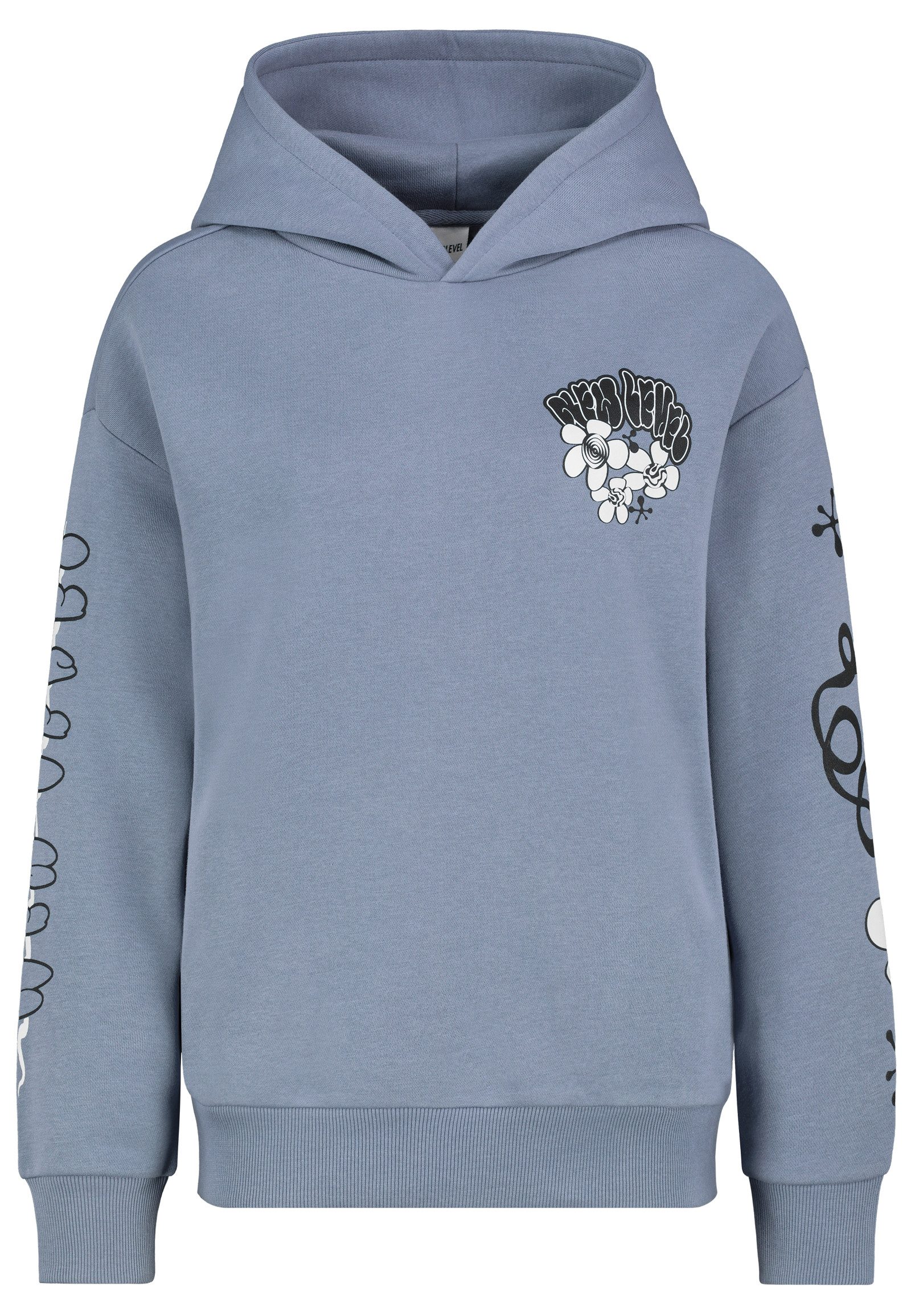 SUBLEVEL Kapuzenpullover Sweathoodie mit Ärmelprint Sweater, günstig online kaufen