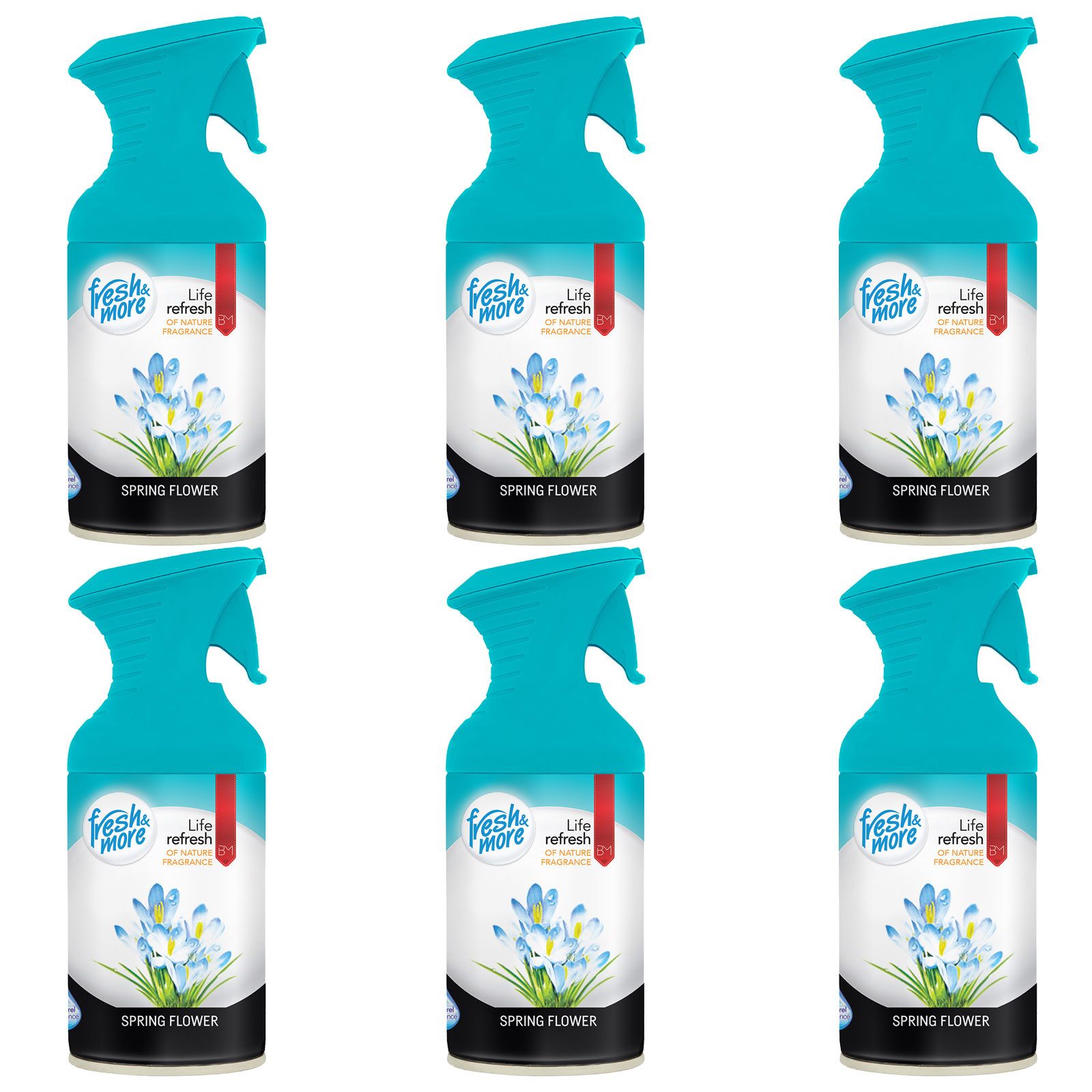 fresh & more Raumduft Spray Lufterfrischer (250ml, 6-St., 6er Pack), Raumerfrischer