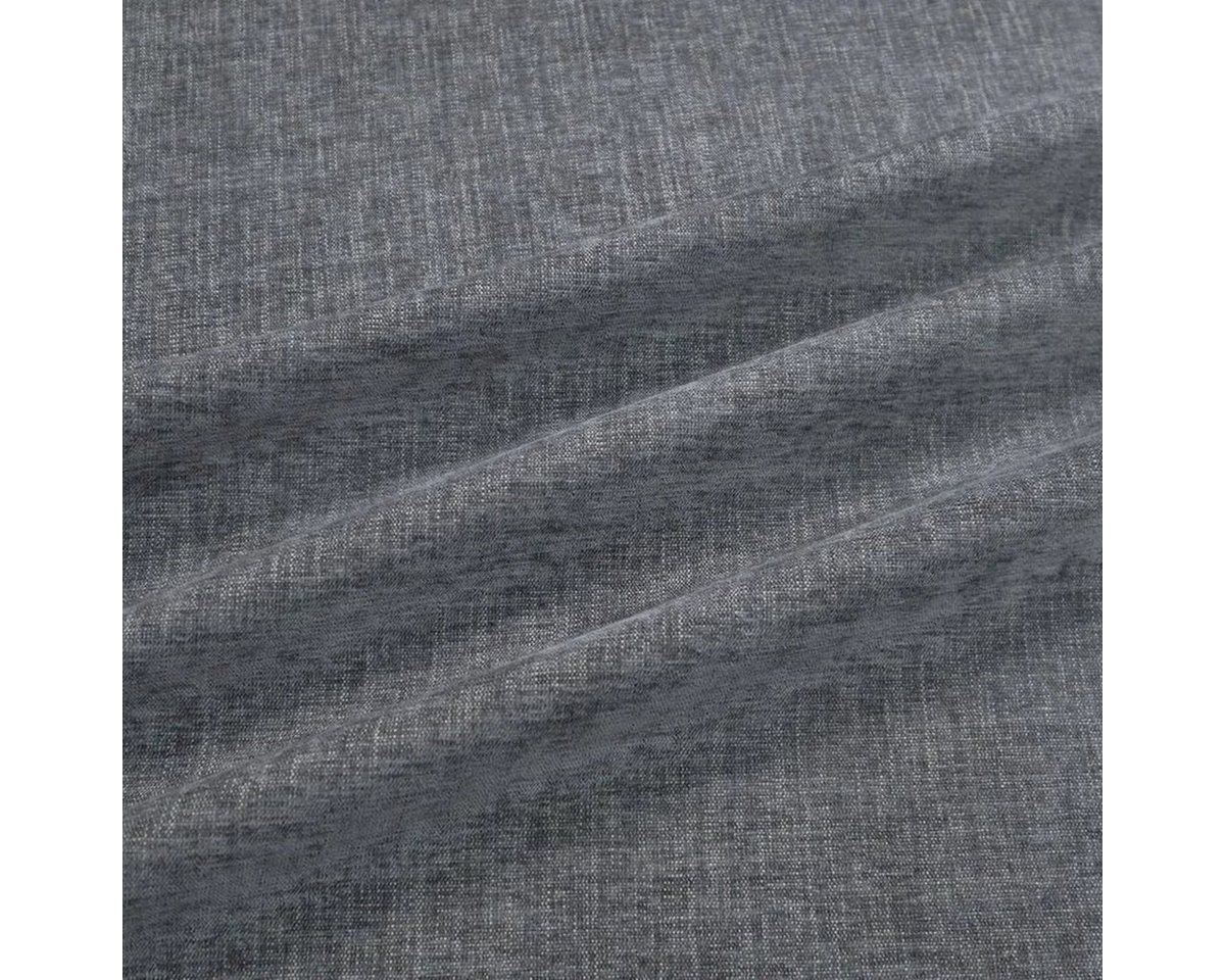 Thumbnail - Stofferia Stoff Polsterstoff Melange Lucky Star Dunkelgrau, Breite 140 cm, Meterware