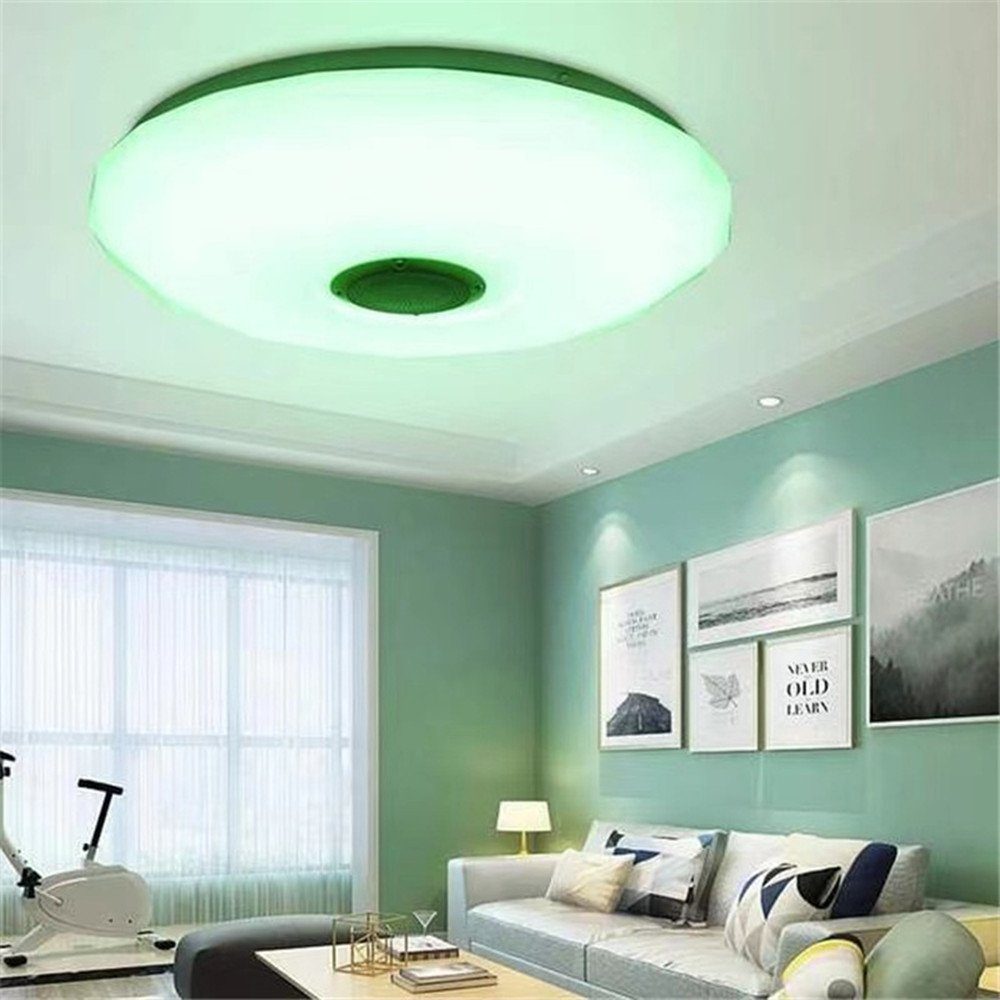 RGB Deckenleuchten Deckenleuchte,36W XDOVET + Fernbedienung Warmweiß LED Lampe Dimmfunktion bluetooth, Musik + LED Lautsprecher APP Schlafzimmer