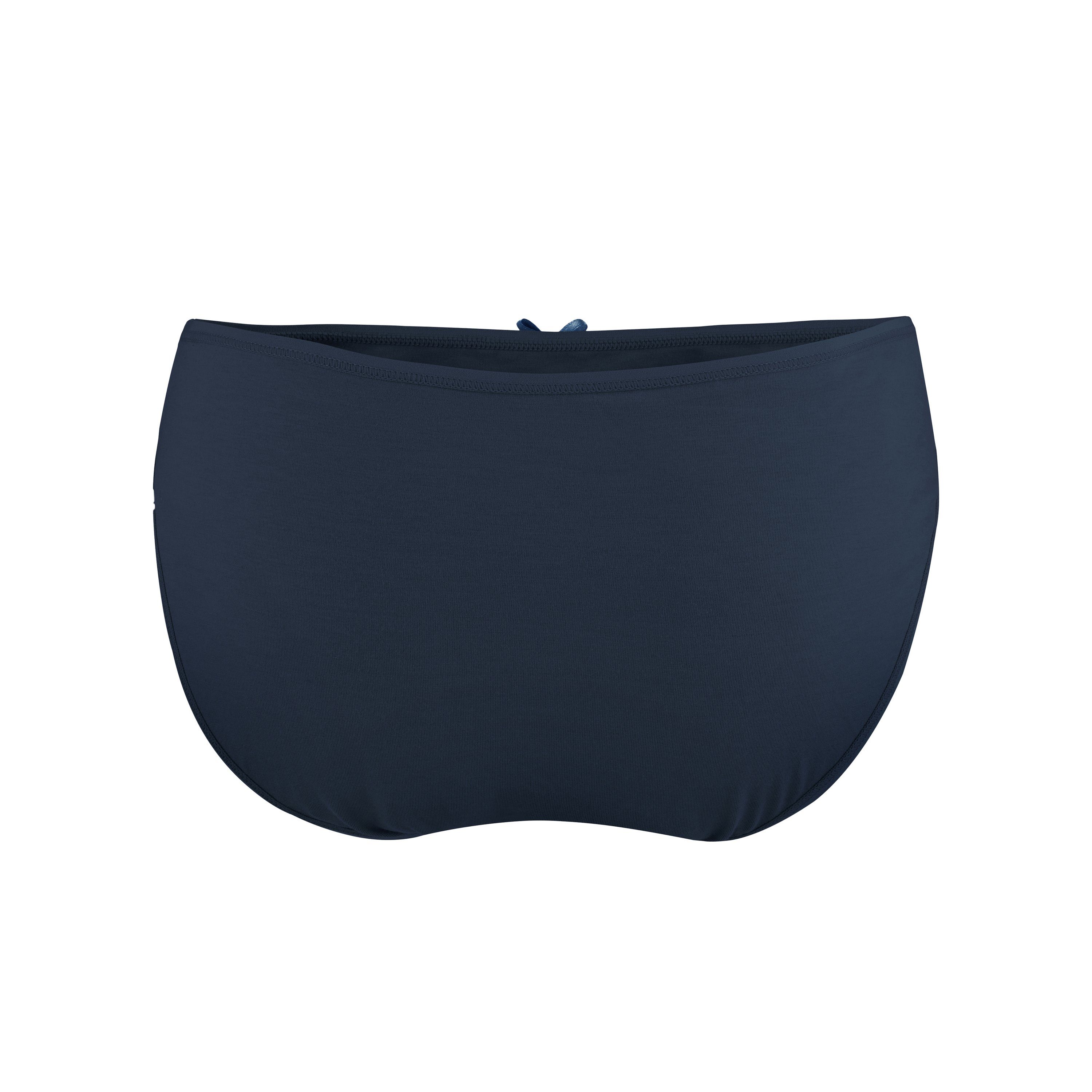 im Damen Stretch sportlichen Unterhosen klassisch Fabio Bikinislip Schleifchen - (Packung, aus Design mit 4-St) Unterwäsche Baumwolle Slip mit Farini