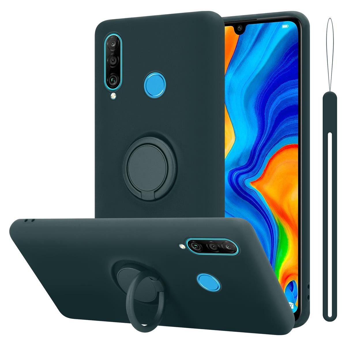 Cadorabo Handyhülle für Huawei P30 LITE Hülle Huawei P30 LITE, Robustes Hard Case - Handy Schutzhülle - Hülle - Back Cover Bumper