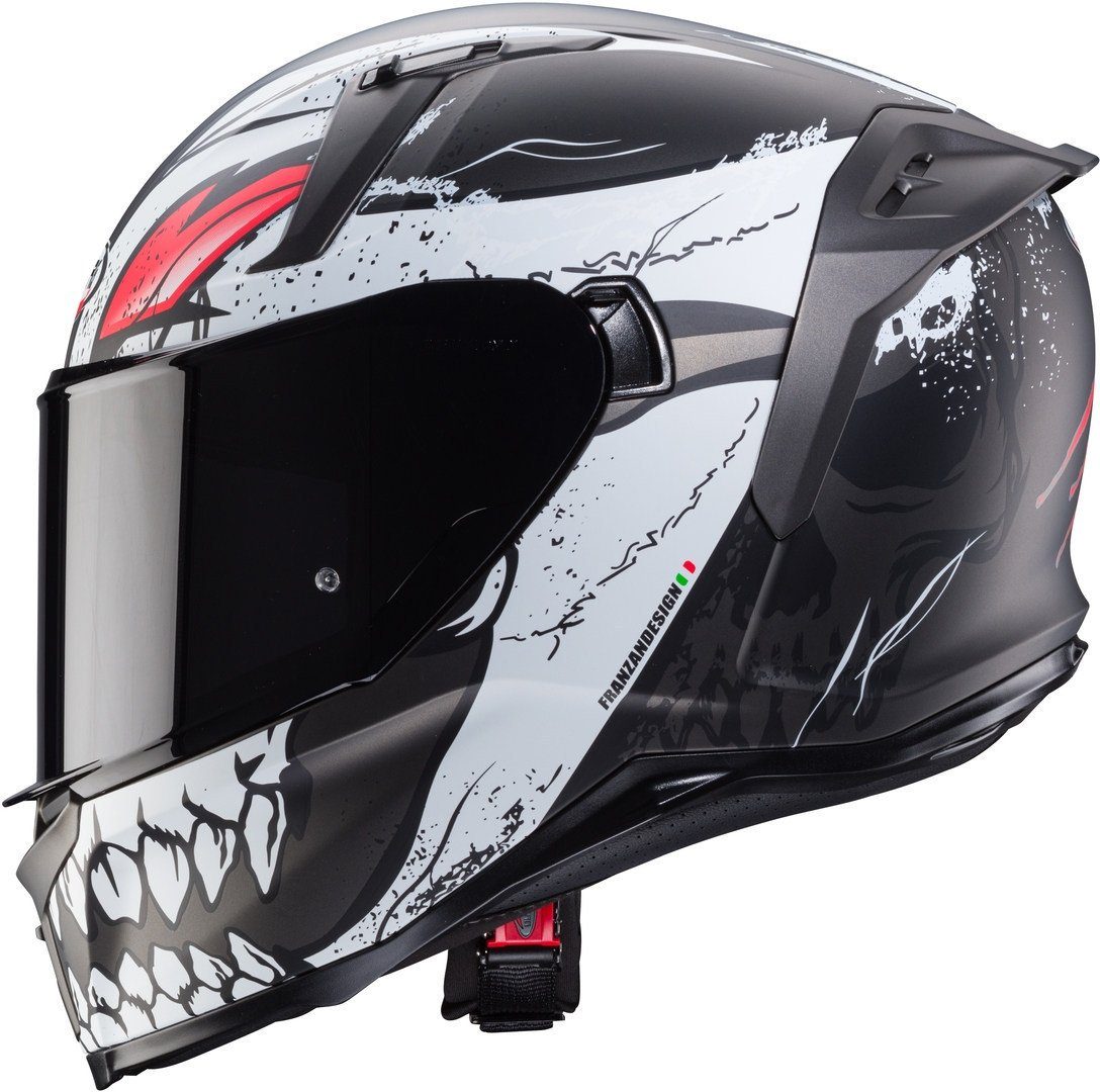 Caberg Motorradhelm Avalon X Punk Helm, Vorbereitet Für Kommunikationssystem,integriertes Sonnenvisier