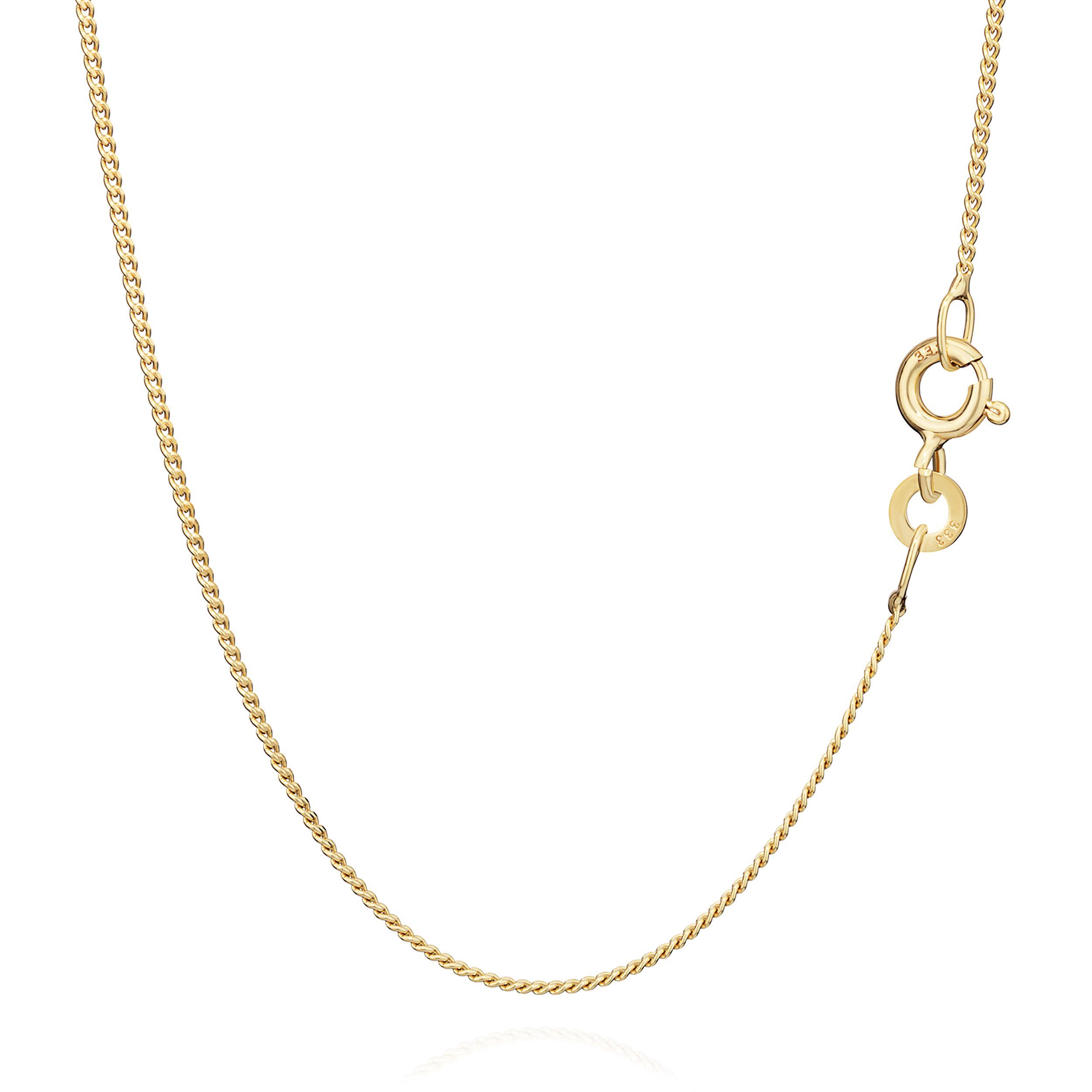 Goldkette Collier Panzer Kette 333er Gold Kette 40cm 1,4g 1