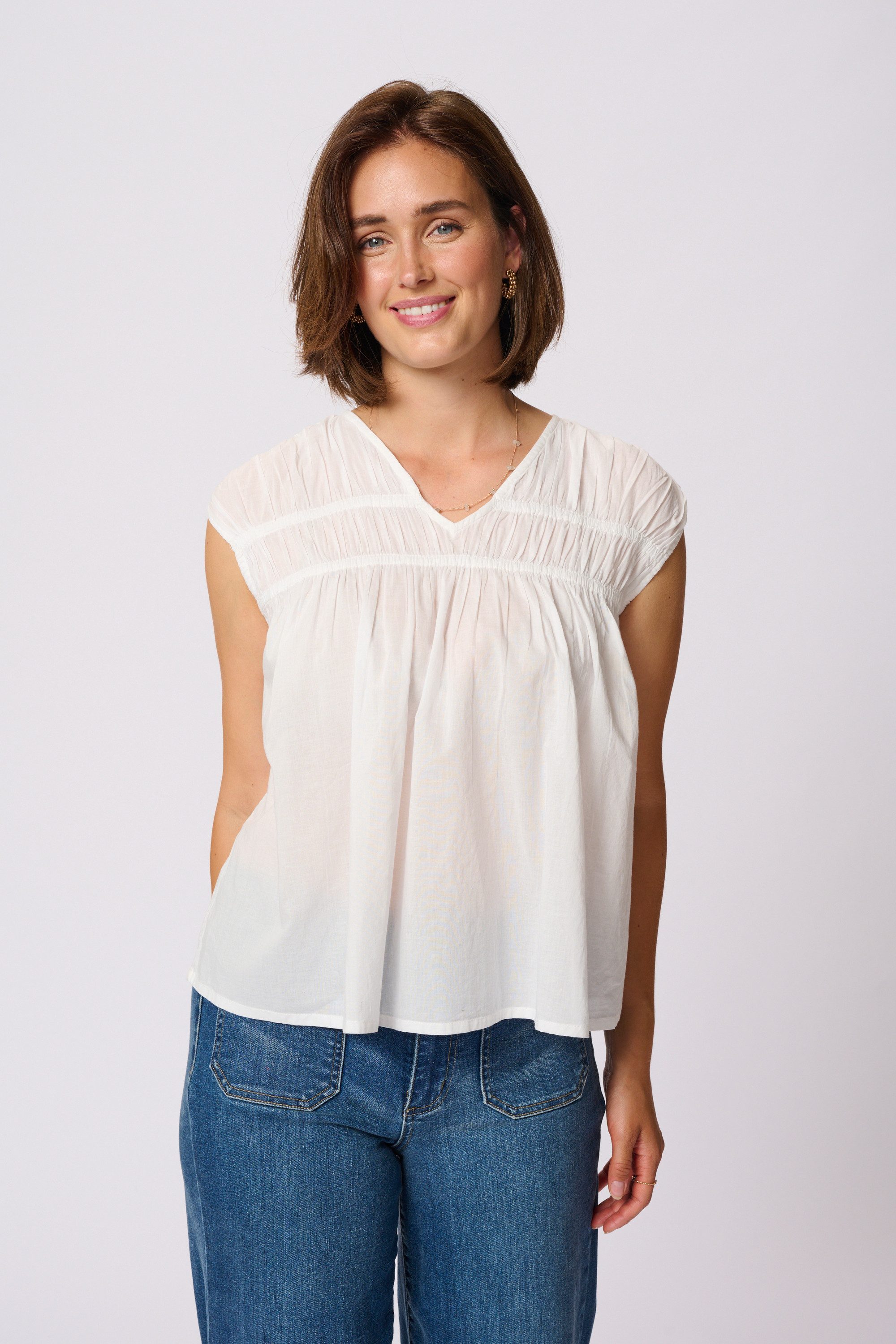 Blusentop Ärmellose Bluse KAthua