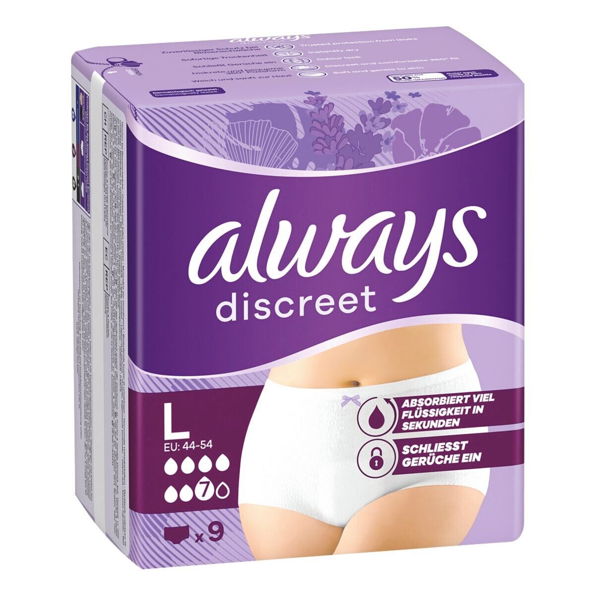 always discreet Inkontinenz-Höschen Pants Plus, Größe: L