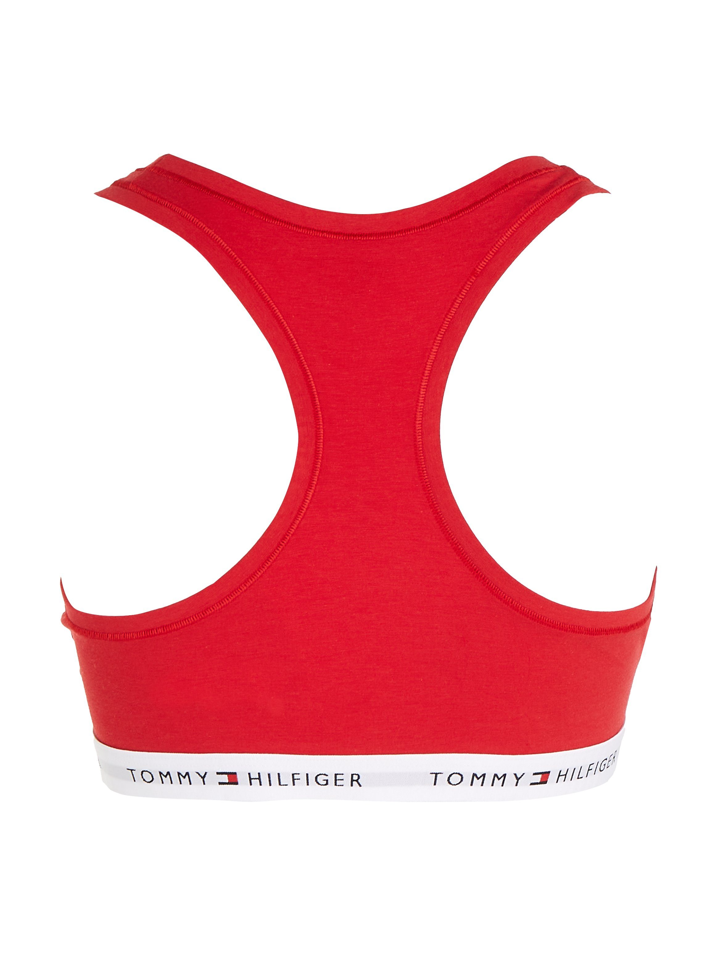 Tommy Hilfiger Underwear Sport-Bustier mit Unterbrustband dem TH-Schriftzügen auf Red Primary