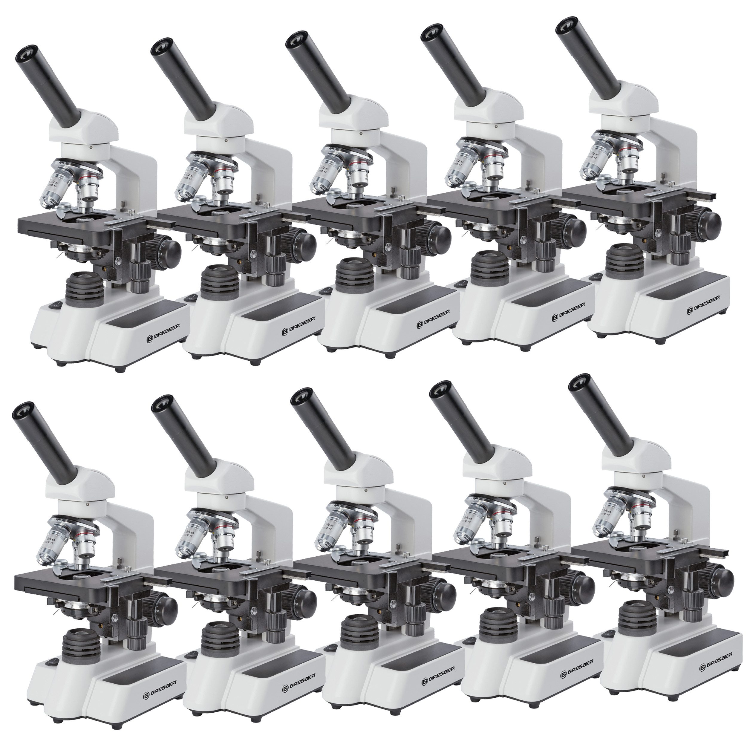 BRESSER BRESSER Erudit DLX 40-600x Mikroskop Klassensatz (10 St) Auf- und Durchlichtmikroskop
