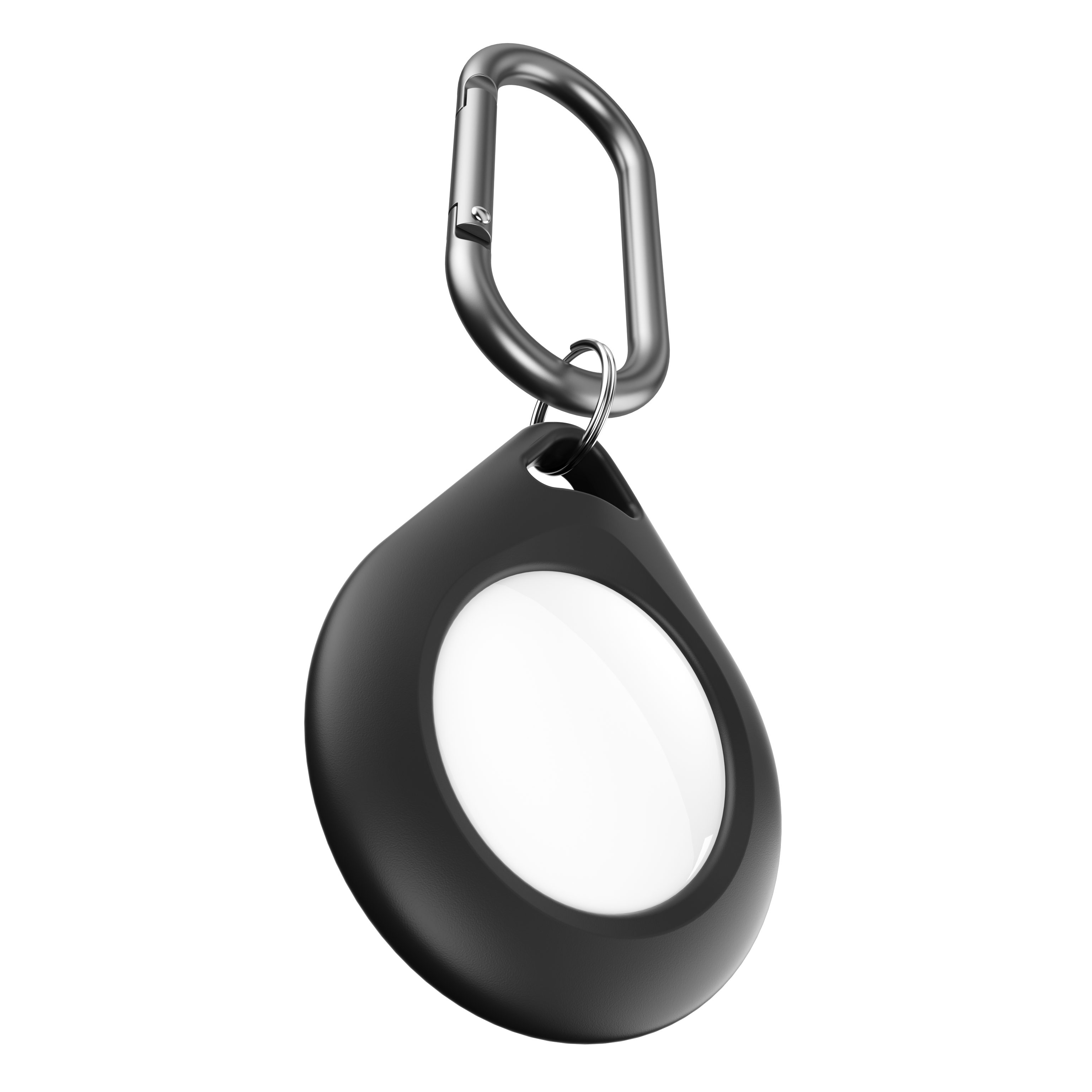Schlüsselanhänger Secure Dock AirTag Anhänger aus Silikon mit Karabiner (2 Stück)