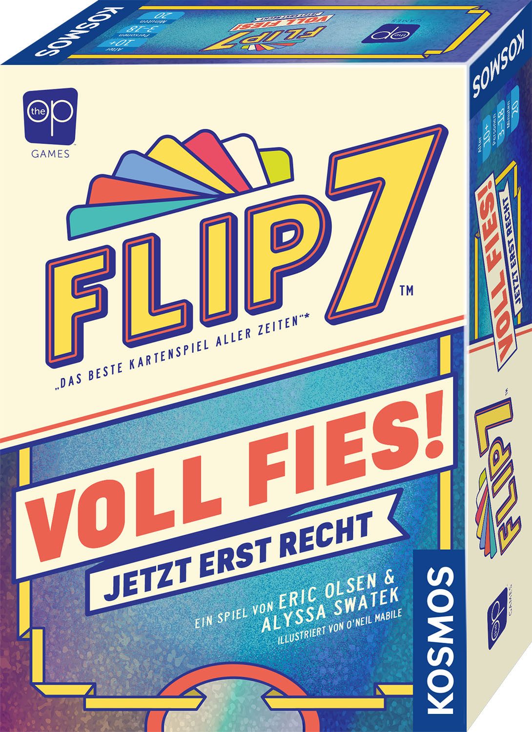 Kosmos Spiel Flip 7 Voll Fies!, Familienspiel