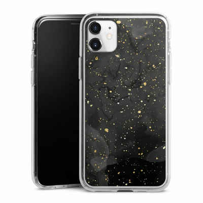 DeinDesign Handyhülle Marmor Glitzer Look Gold & Kupfer Marble Black Gold Look Print, Apple iPhone 11 Silikon Hülle Bumper Case Handy Schutzhülle