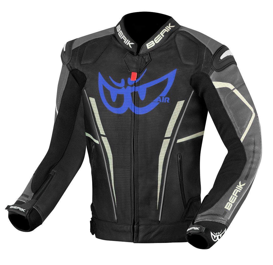 Berik Motorradjacke Street Pro Evo Motorrad Lederjacke perforiert