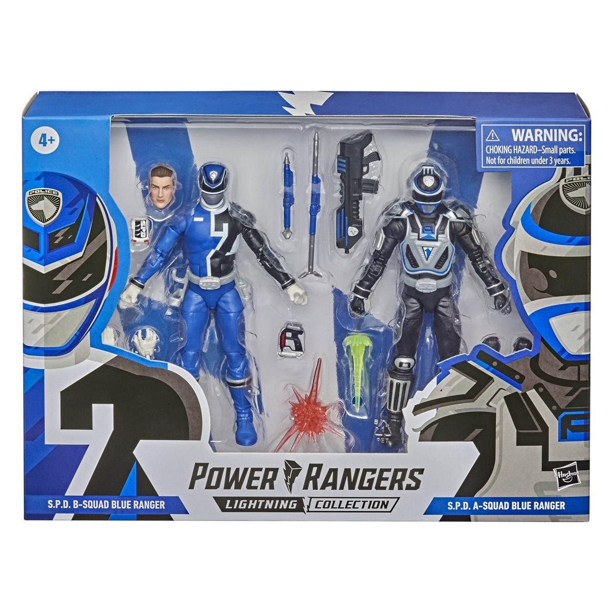 Actionfigur Power Rangers LC S.P.D. Squad B Blue Ranger Squad A Blue Ranger Battle