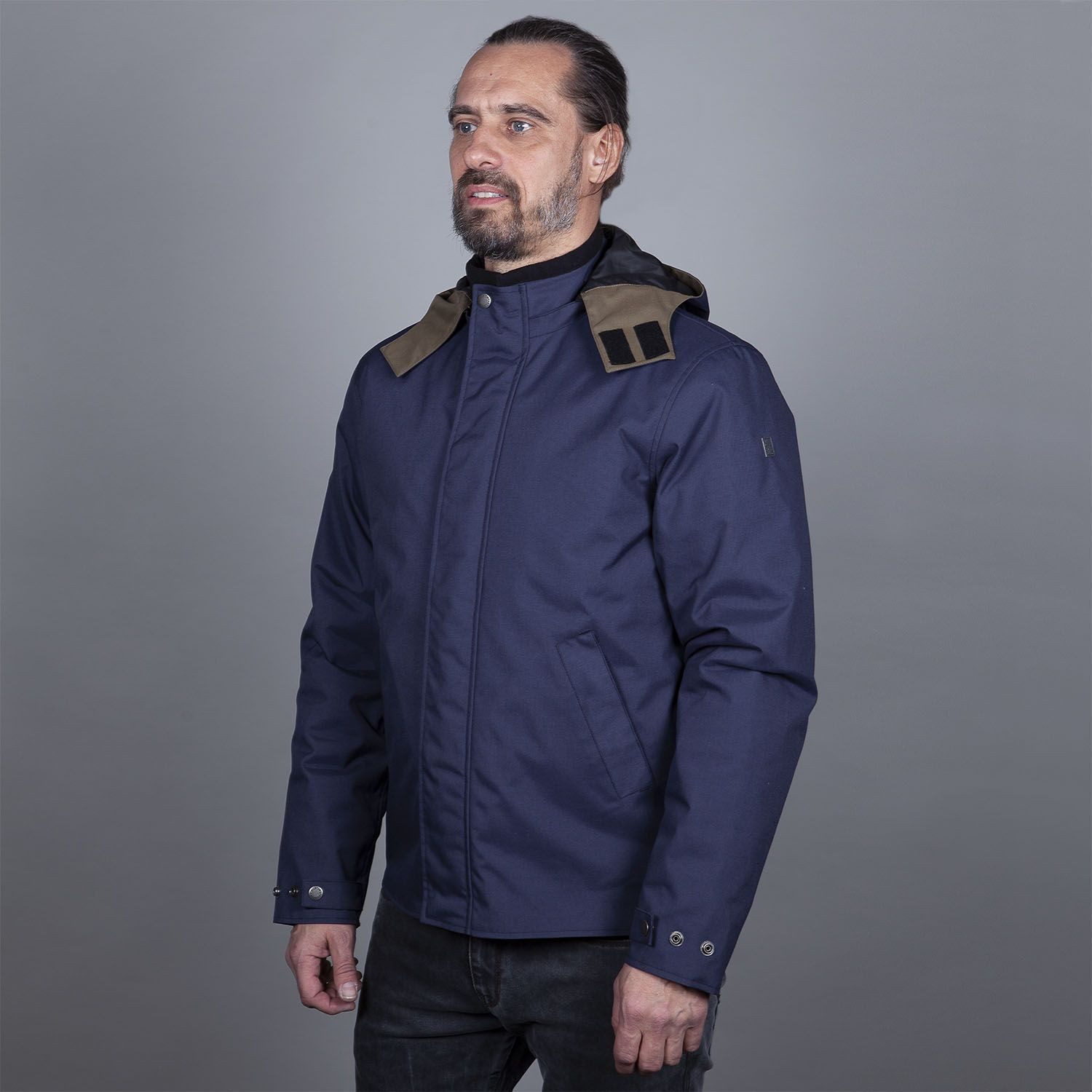 Helstons Motorradjacke Flame wasserdichte Motorrad Textiljacke Rückenprotektor enthalten,wasserdicht – Bild 3 von 5