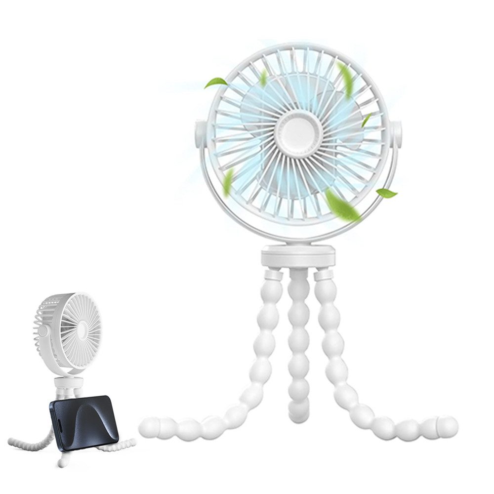 BlingBin Tischventilator Mini Ventilator Stativ-Clip, 3600mAh günstig online kaufen