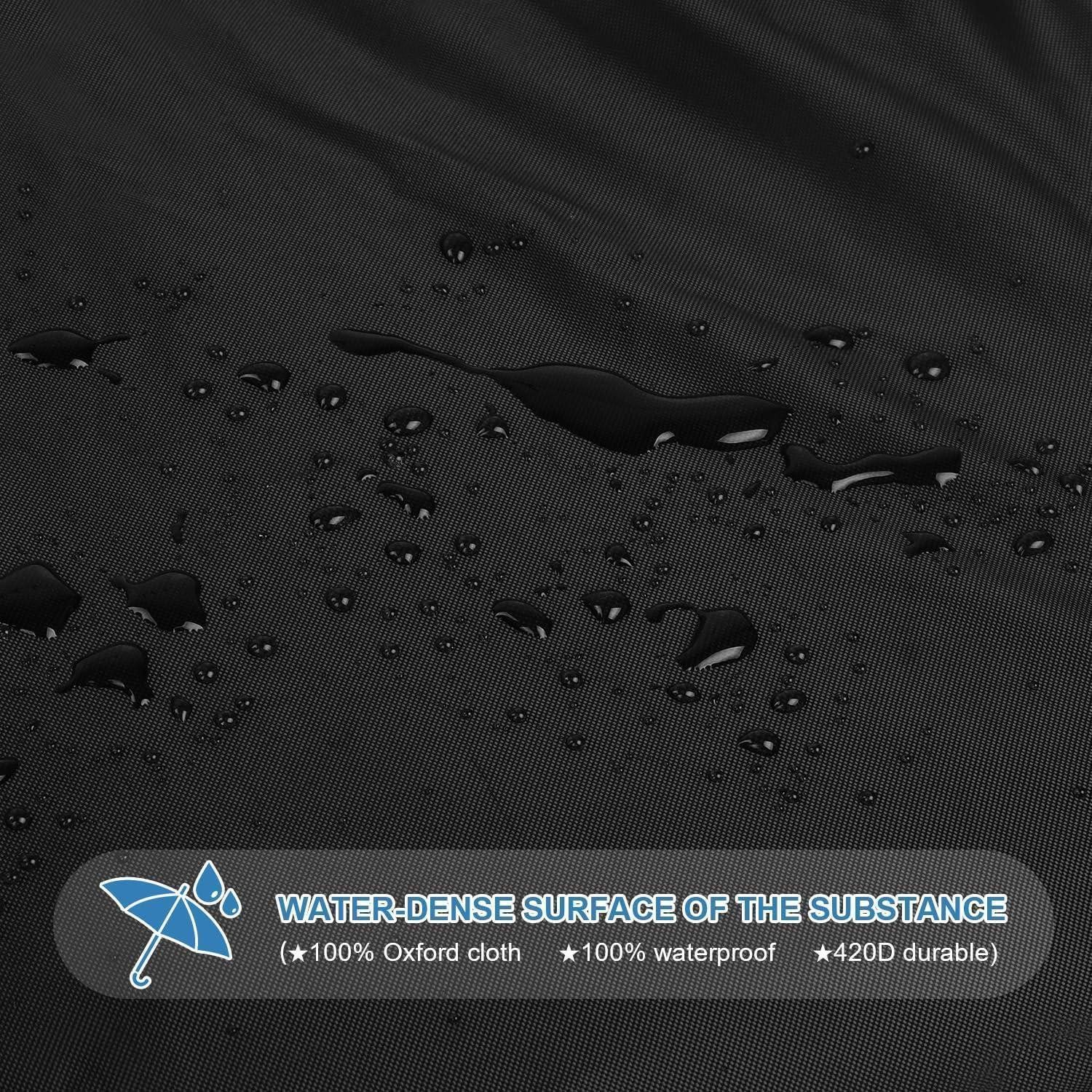 LuxusKollektion Grillabdeckhaube Grillabdeckung Gasgrill Tischgrill Schutzhülle Q200 Q220 84X60X32cm