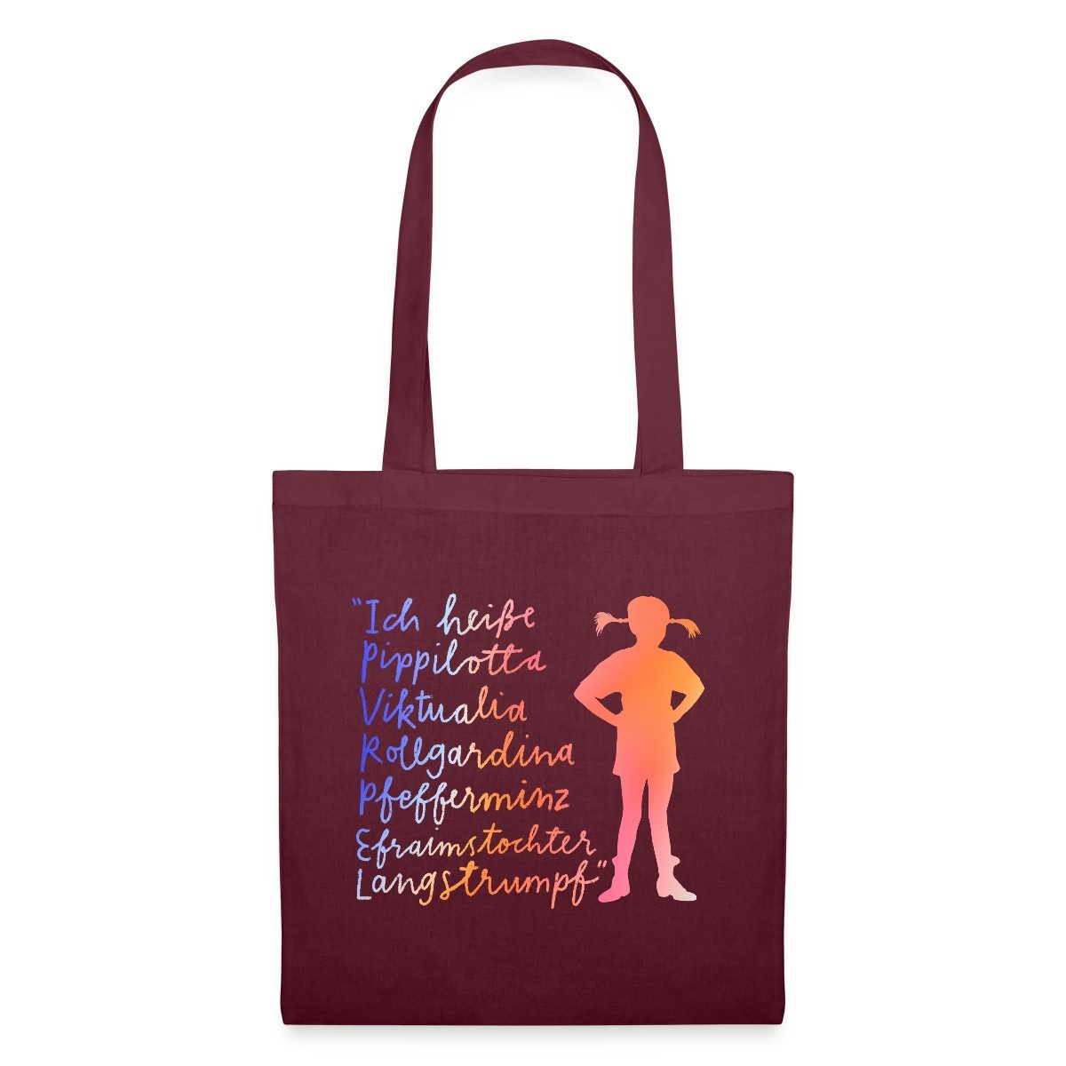Henkeltasche Pippi Langstrumpf Ich Heiße … Stoffbeutel