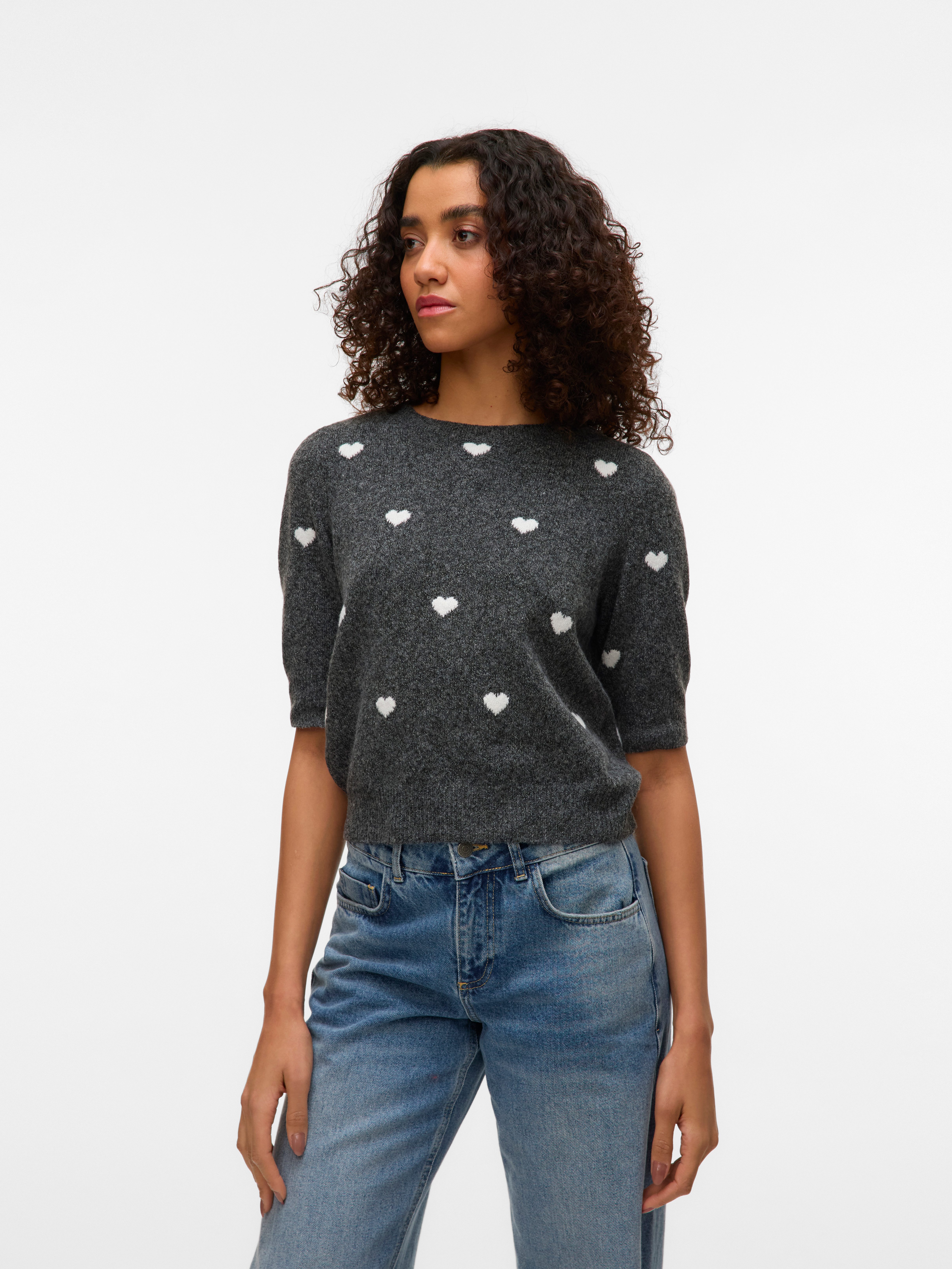 Vero Moda Kurzarmpullover VMDOFFY INTARSIA 2/4 günstig online kaufen