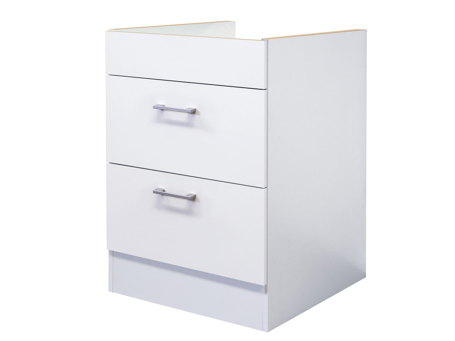 Flex-Well Auszugsunterschrank Kochstellenauszugsschrank - 60 cm breit - Weiß – Toska