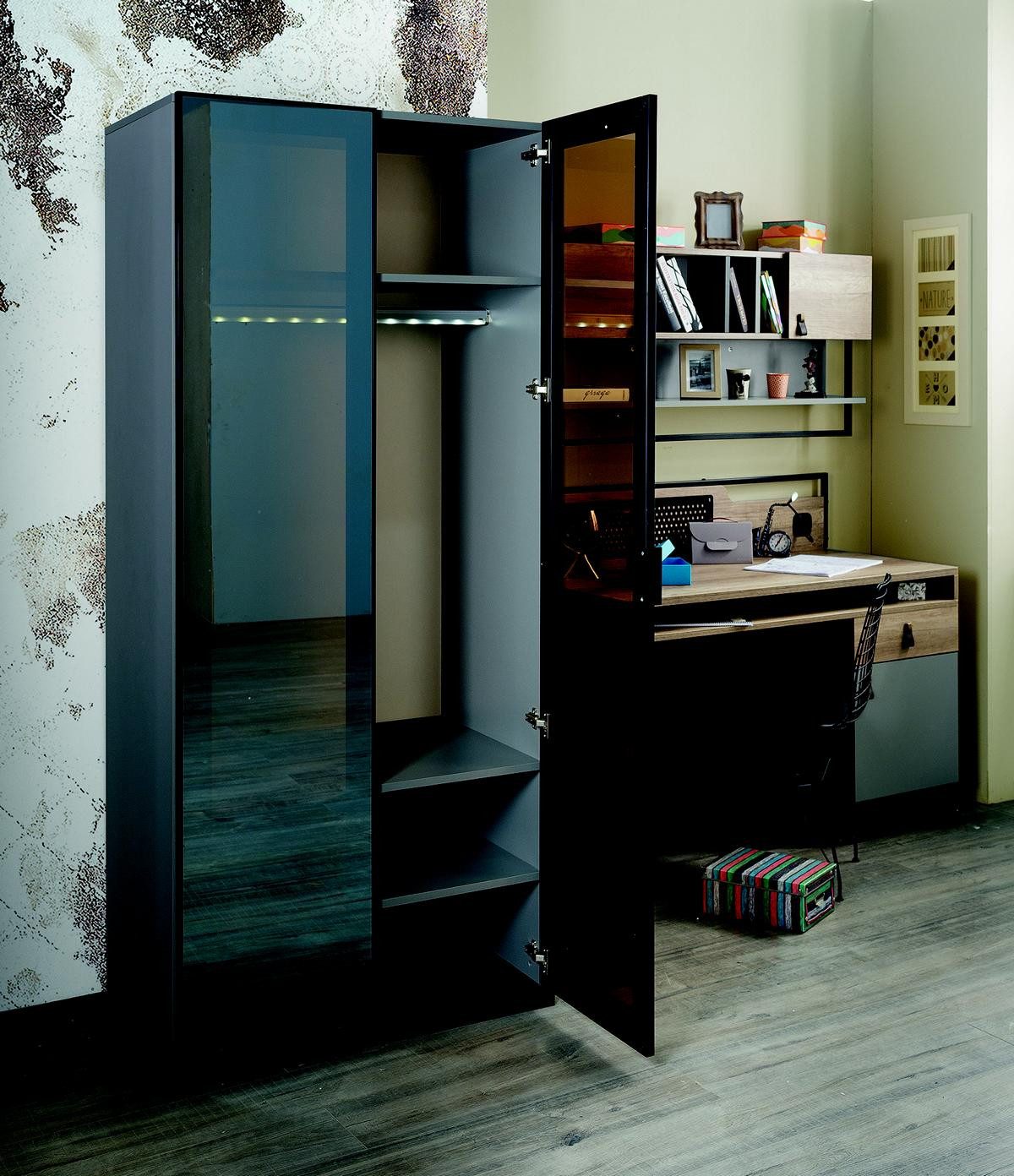 JVmoebel Kinderkleiderschrank Stylischer Kleiderschrank für das Schlafzimmer im Jugenddesign (1-St., 1x nur Kleiderschrank) Made in Europa