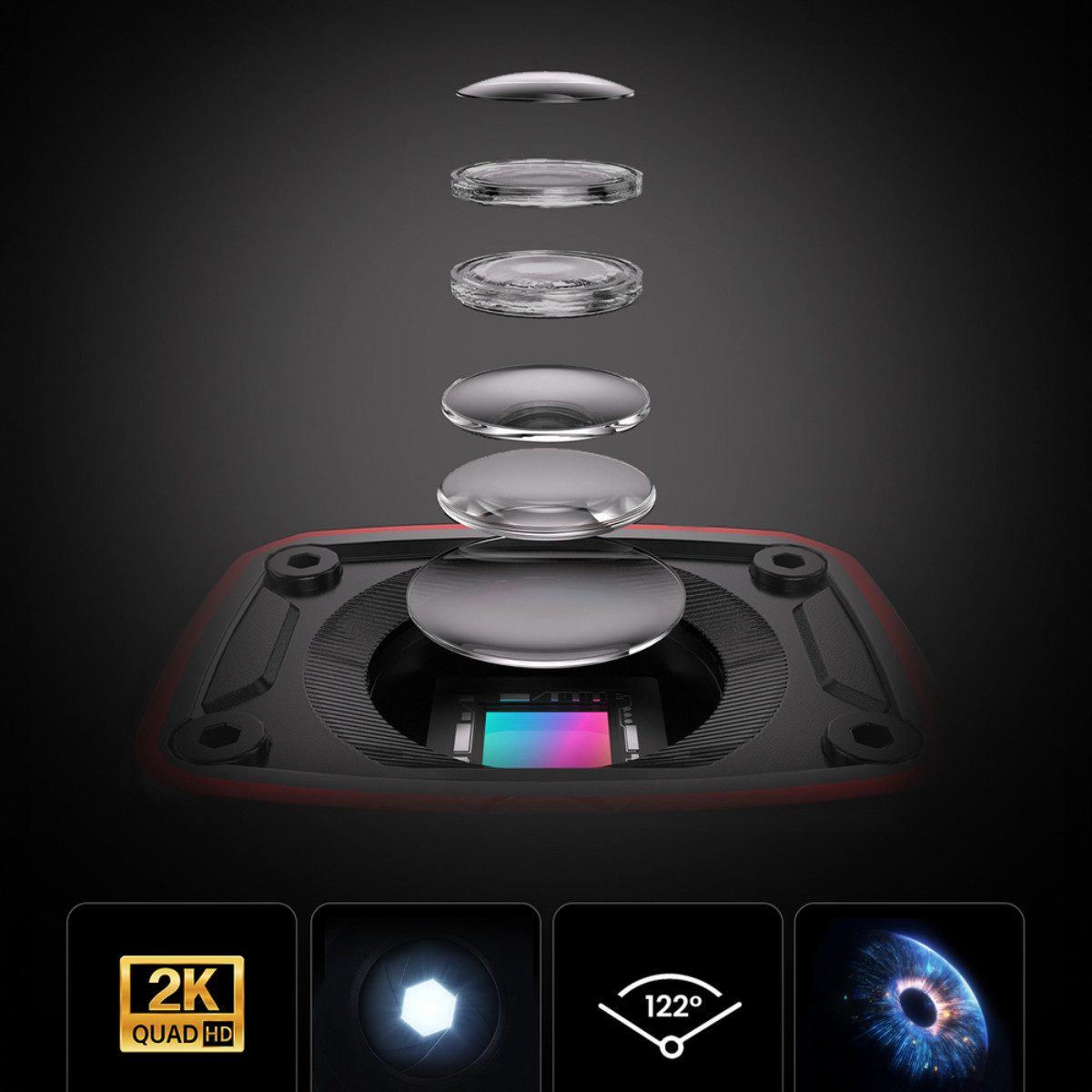 AKEEYO AKY-710lite Action Cam (Full HD, WLAN, 2,4 GHz, 1x opt. Zoom, Wasserdichte WLAN Actionkamera mit G-Sensor)