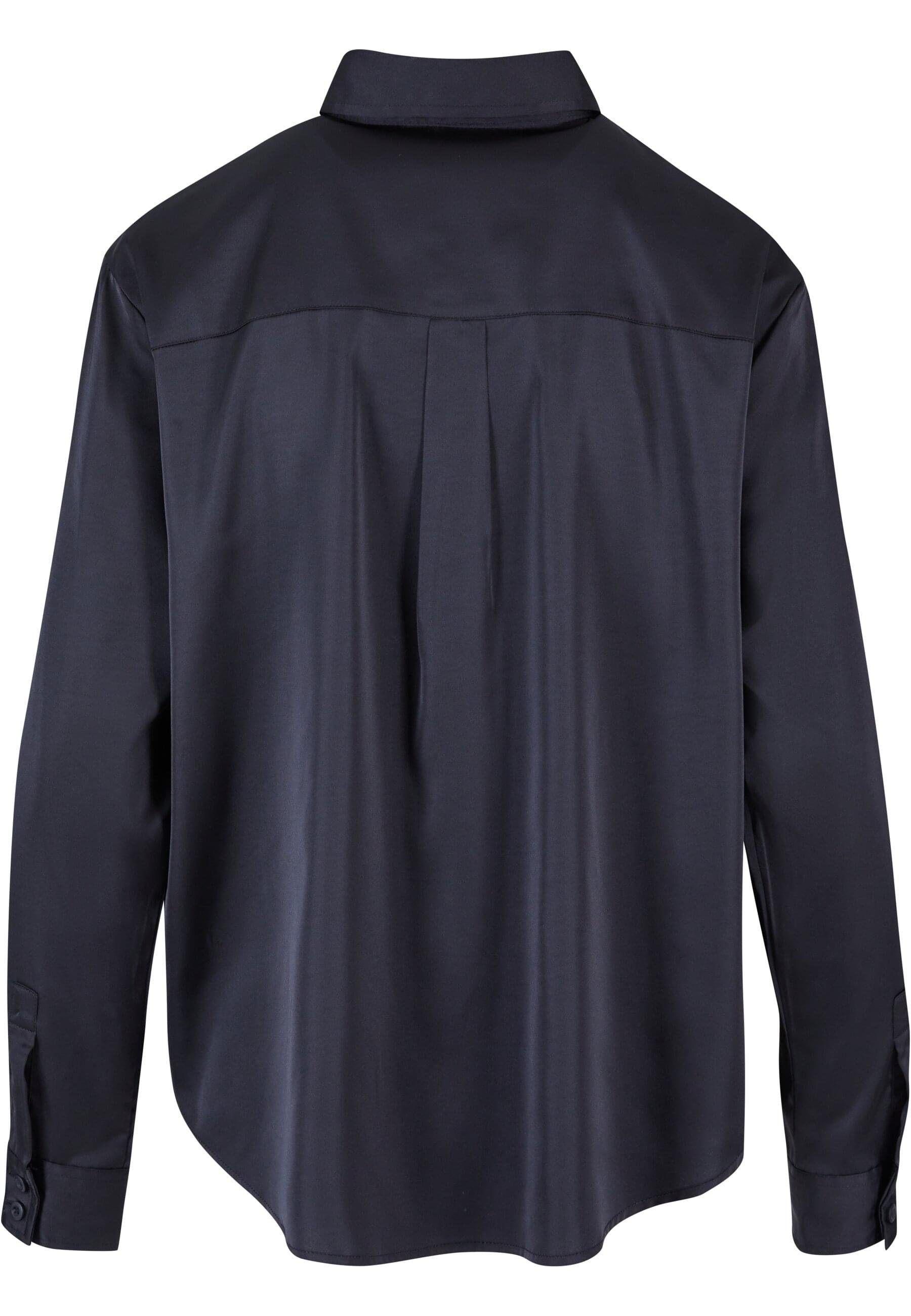 URBAN CLASSICS Langarmhemd Urban Classics Damen Ladies Satin Shirt günstig online kaufen
