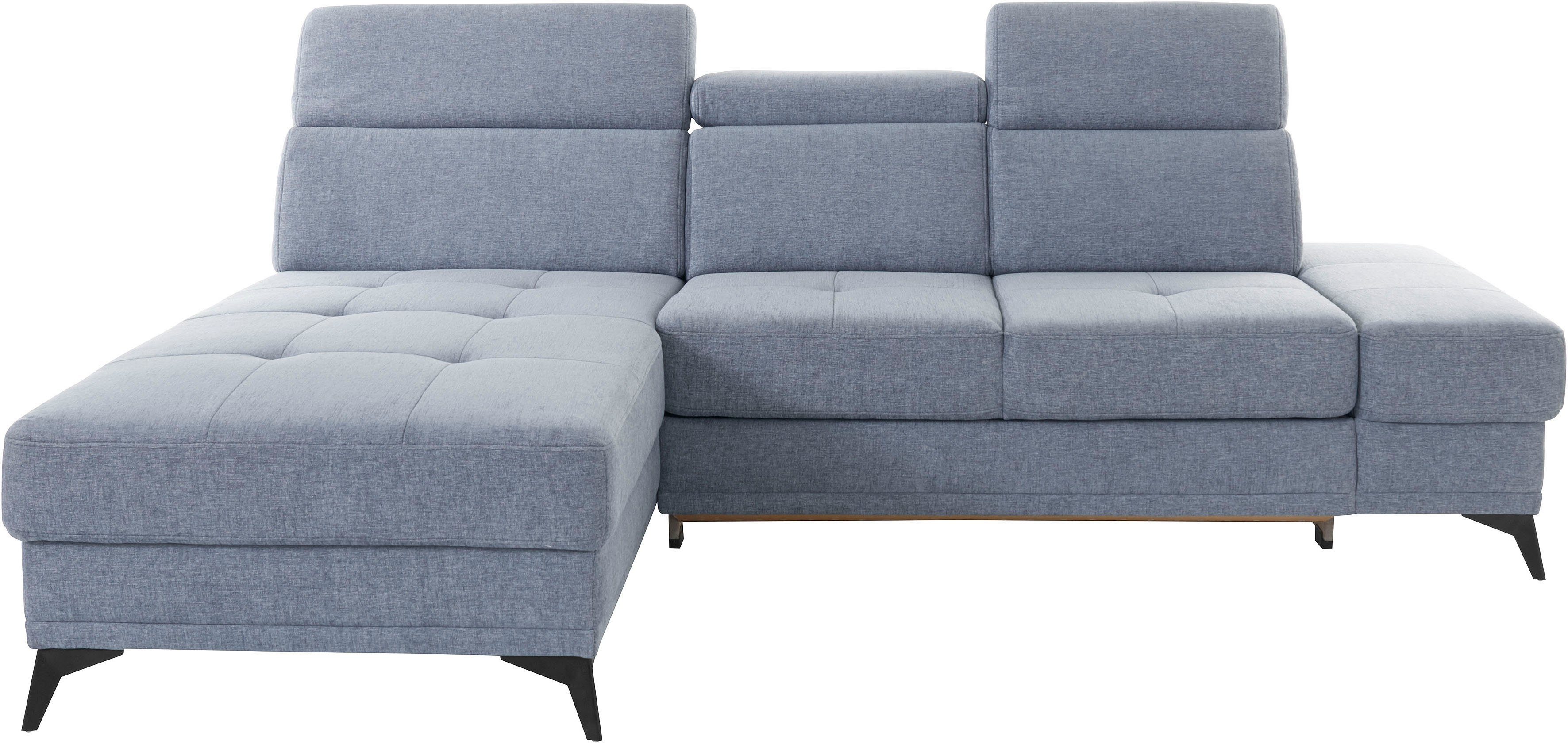 INOSIGN Ecksofa Cardiz L-Form, inkl.Kopfteilverstellung und günstig online kaufen