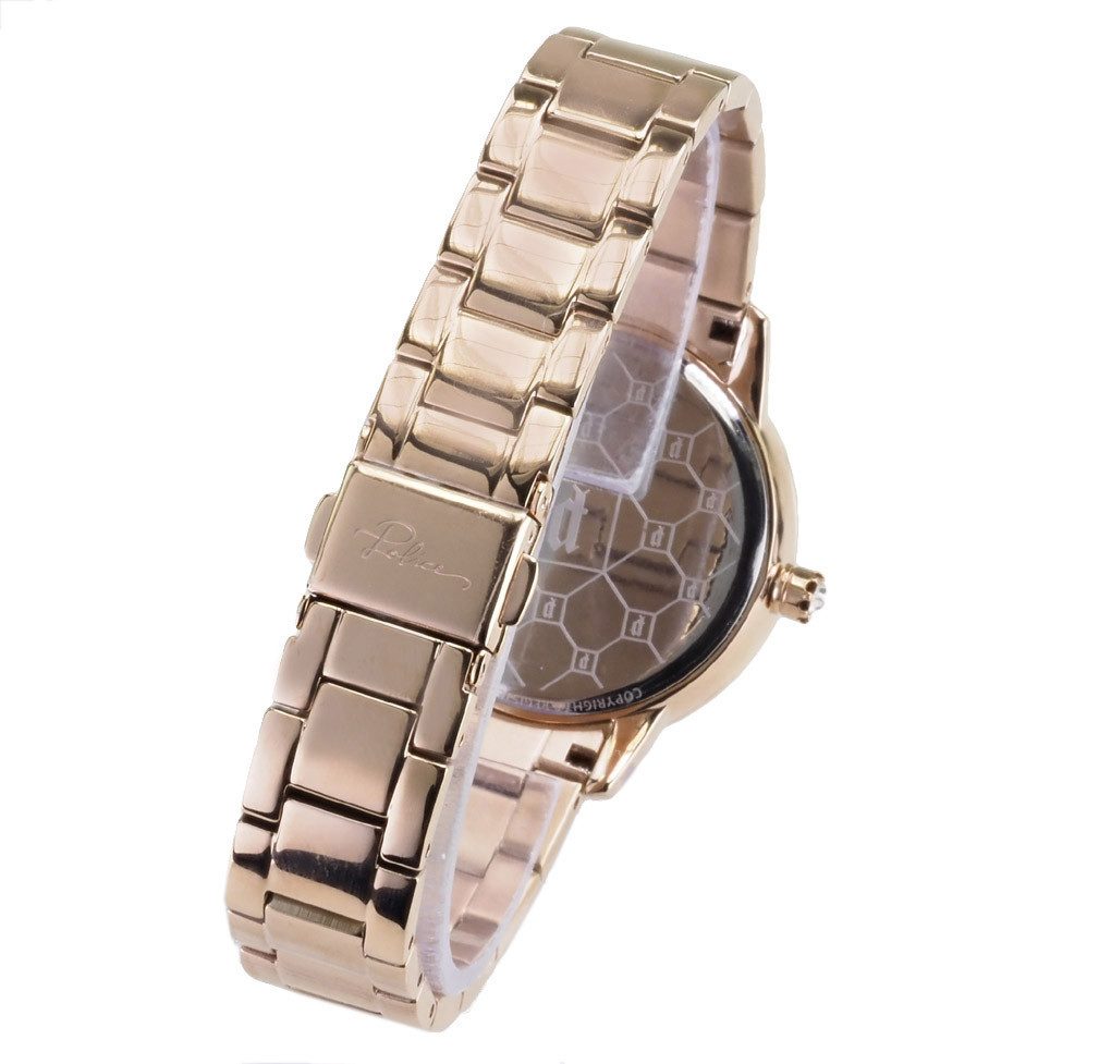 Police Quarzuhr 34 mm Ø Damen Uhr PEWLG2202204, extravagantes Zifferblattdesign