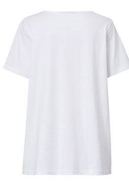 Angel of Style Rundhalsshirt T-Shirt Classic Fit Schulter-Quaste Rundhals